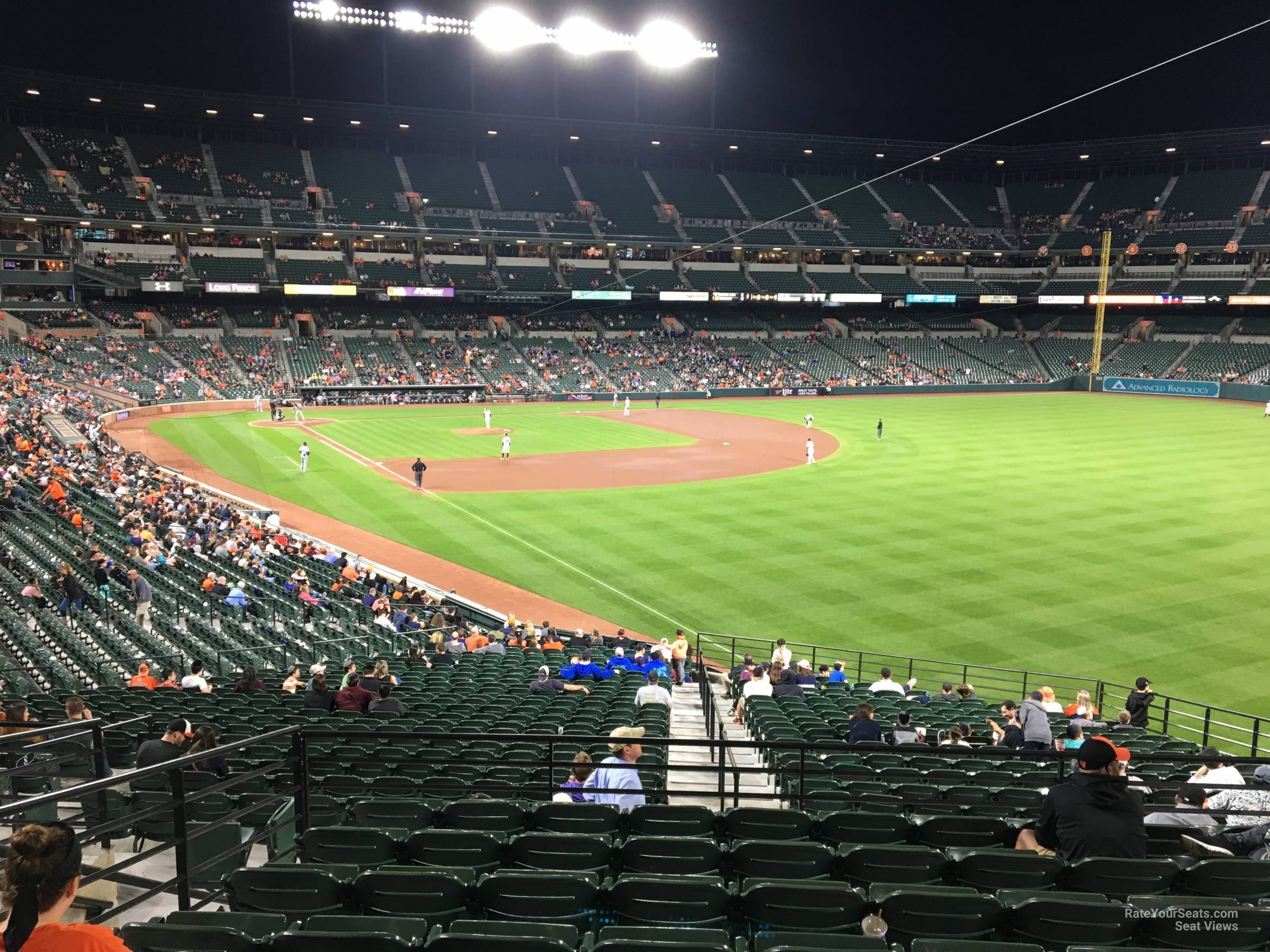 section 5, row 10 seat view  - oriole park