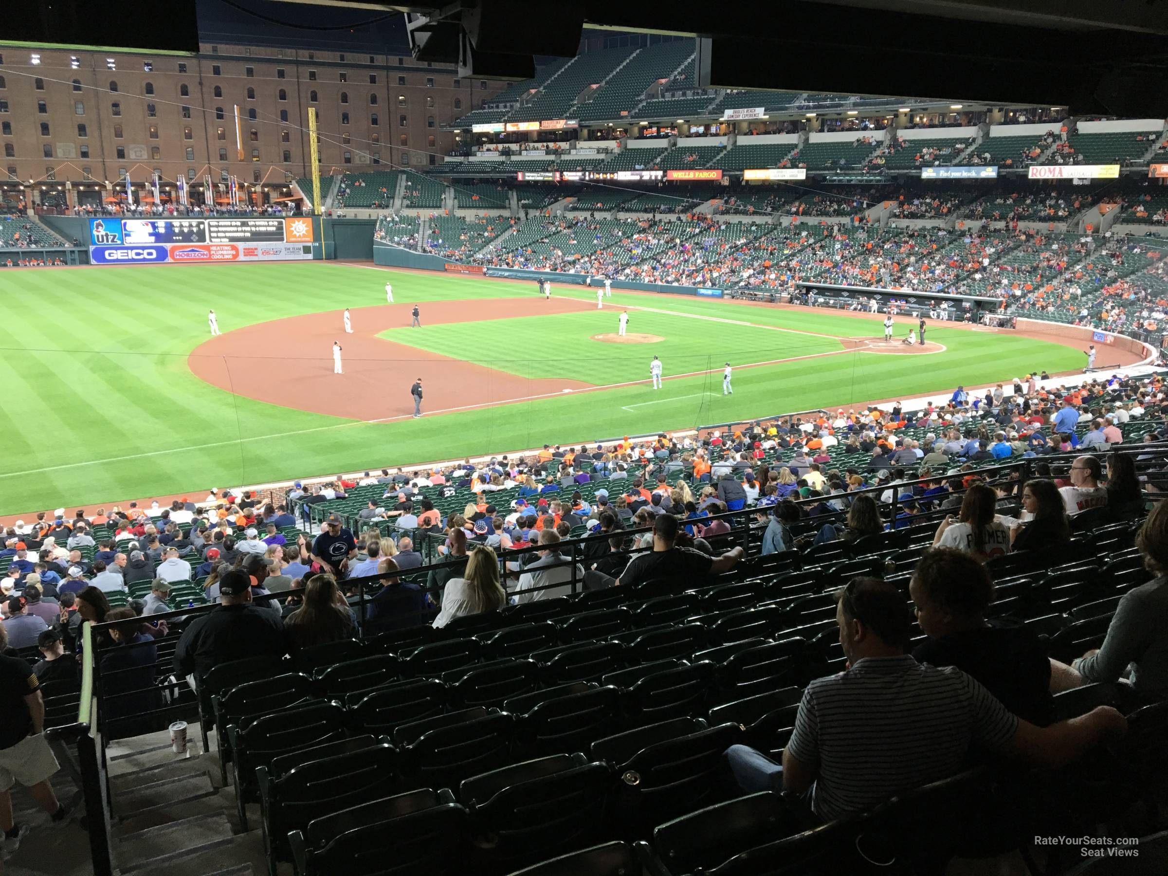 section 59, row 10 seat view  - oriole park