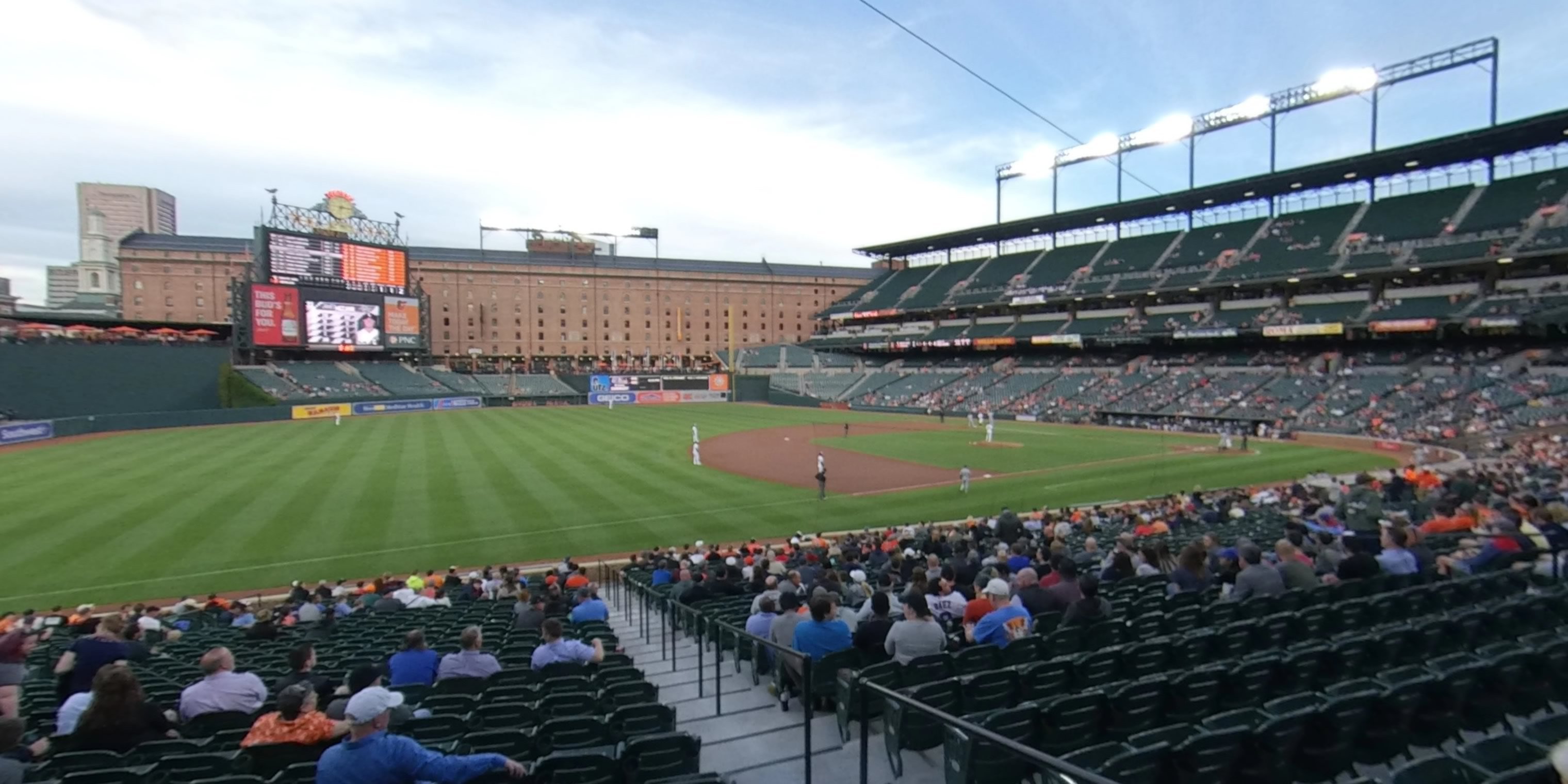 section 60 panoramic seat view  - oriole park