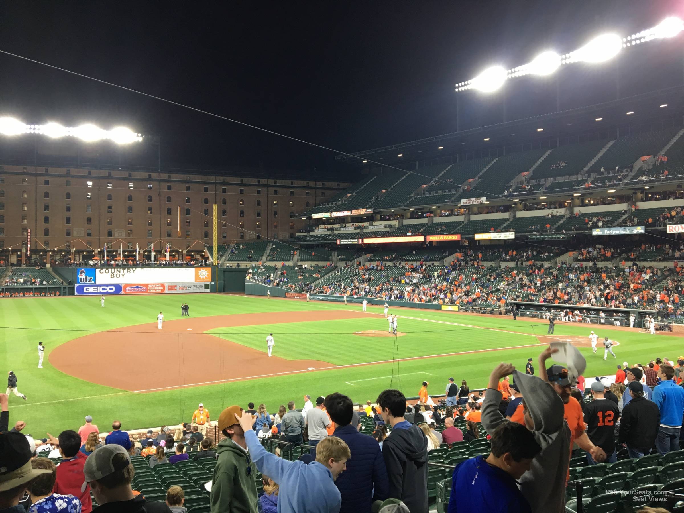 section 60, row 27 seat view  - oriole park