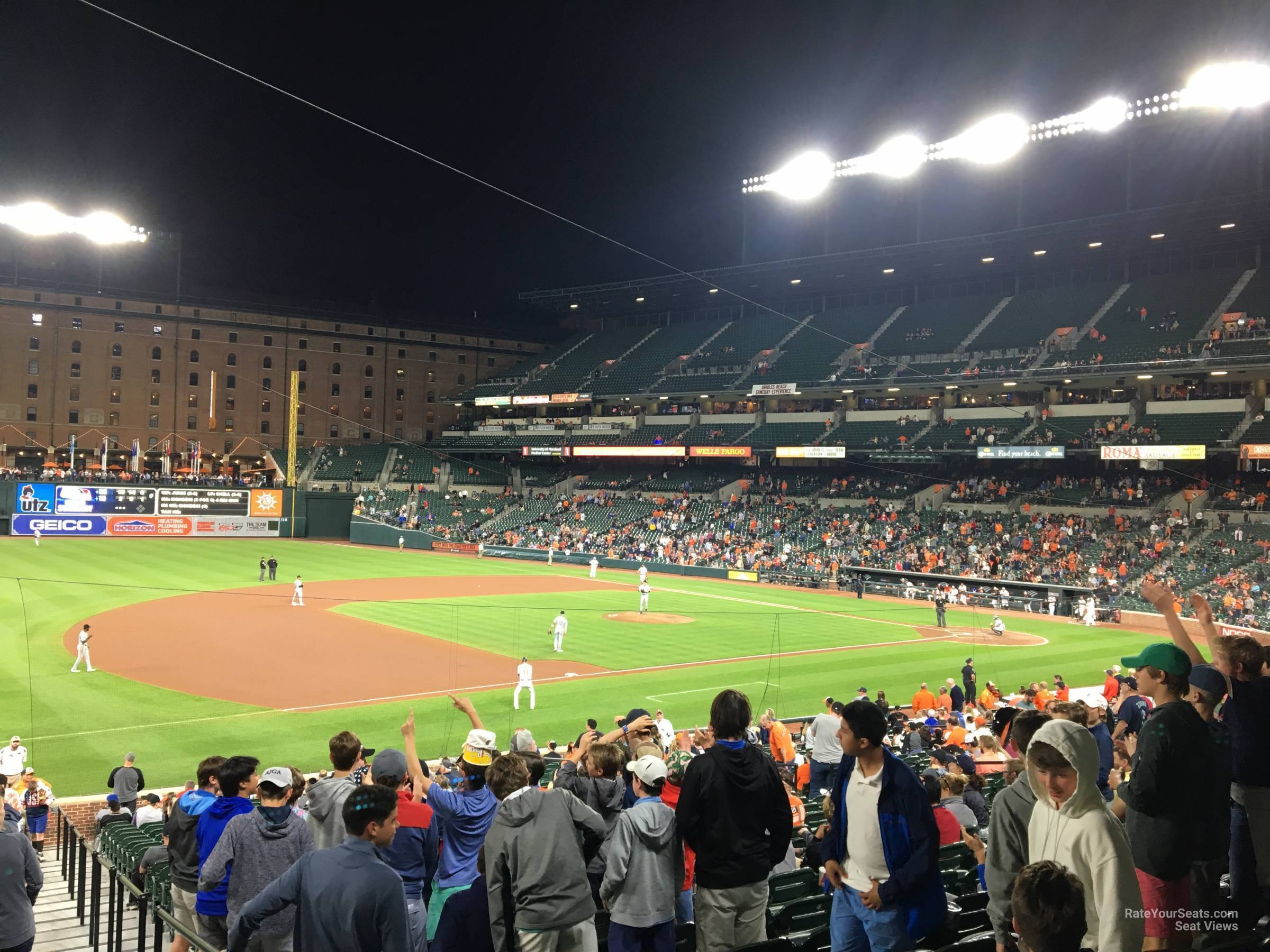 section 62, row 27 seat view  - oriole park