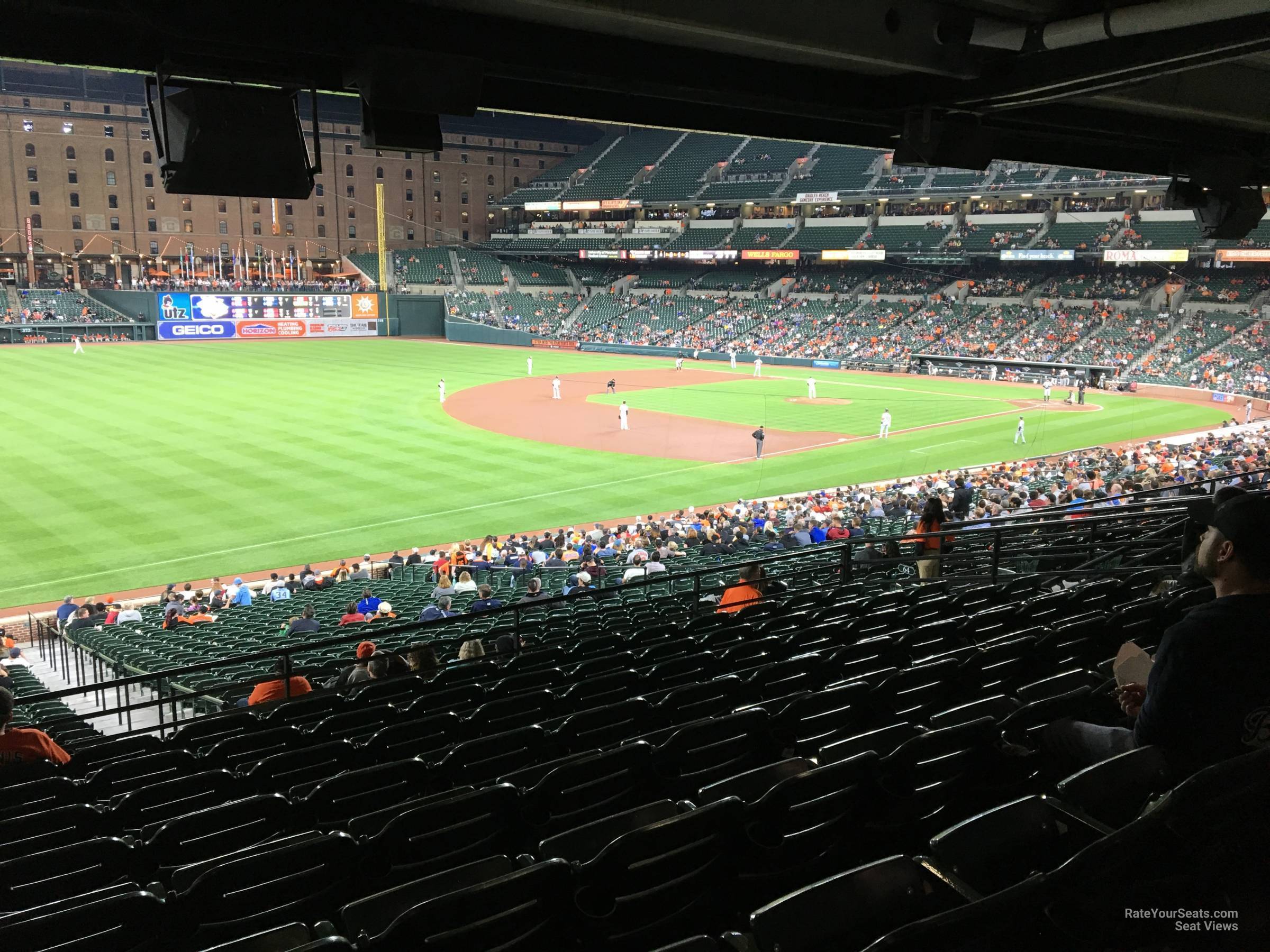section 65, row 10 seat view  - oriole park