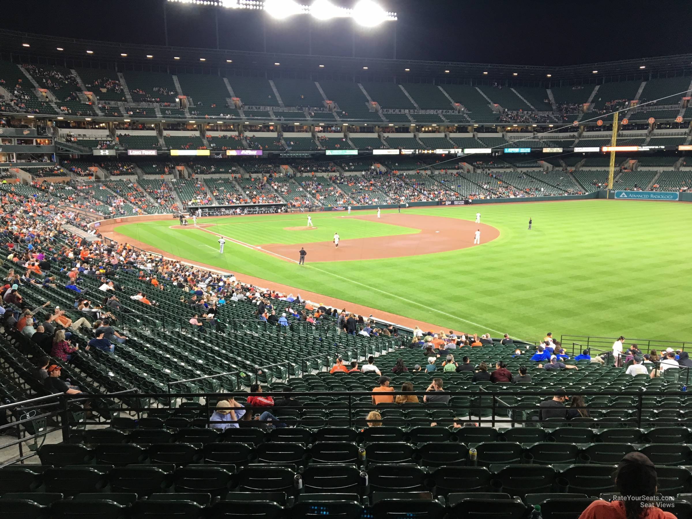 section 7, row 10 seat view  - oriole park