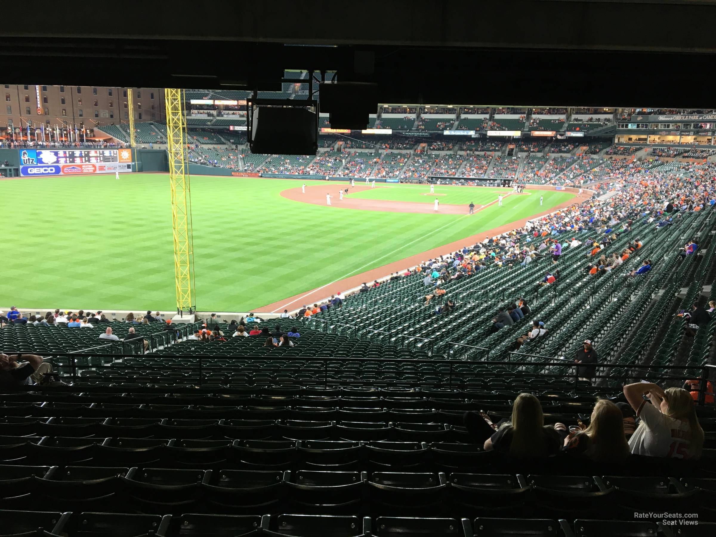 section 75, row 10 seat view  - oriole park