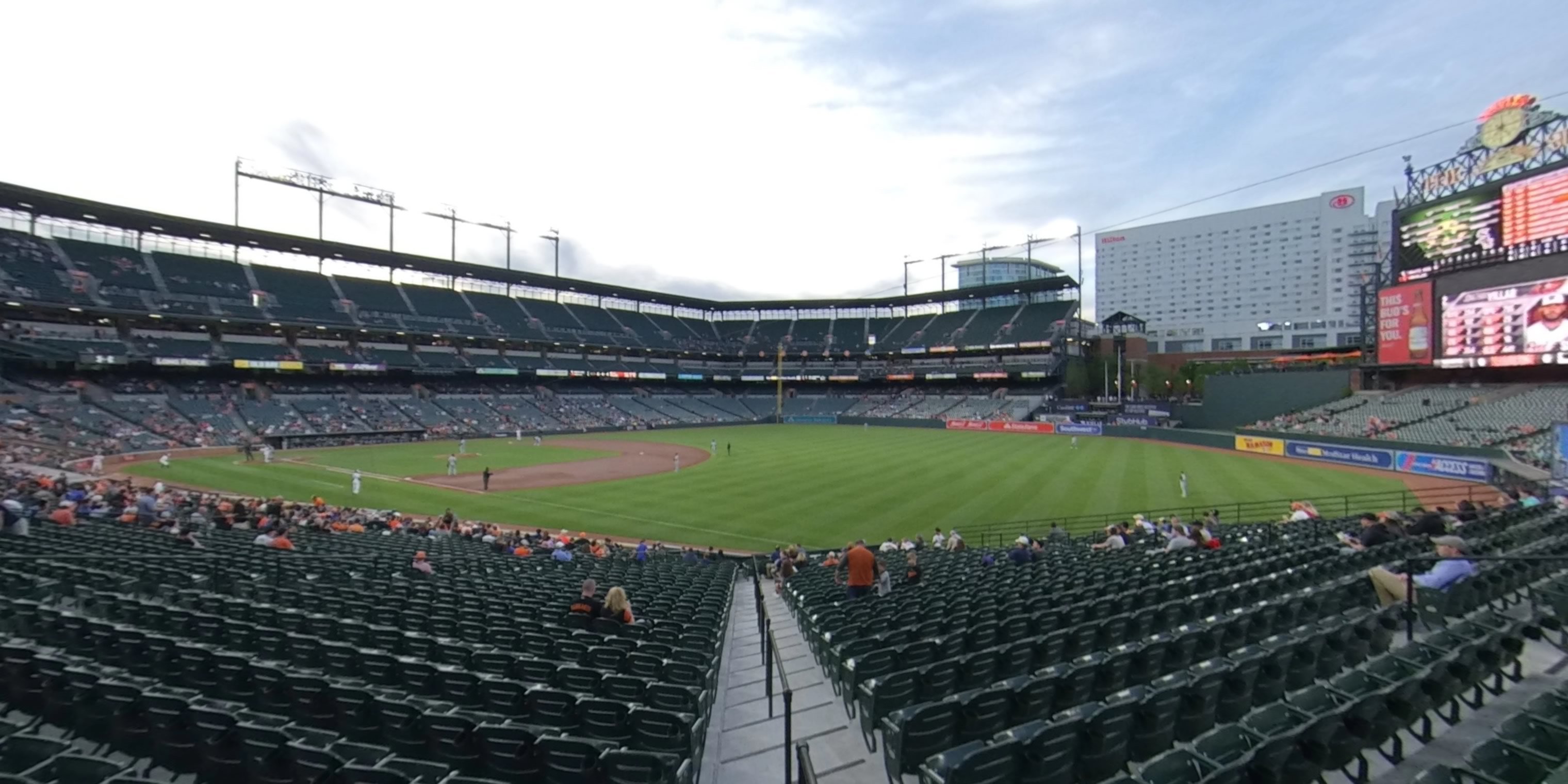 section 8 panoramic seat view  - oriole park