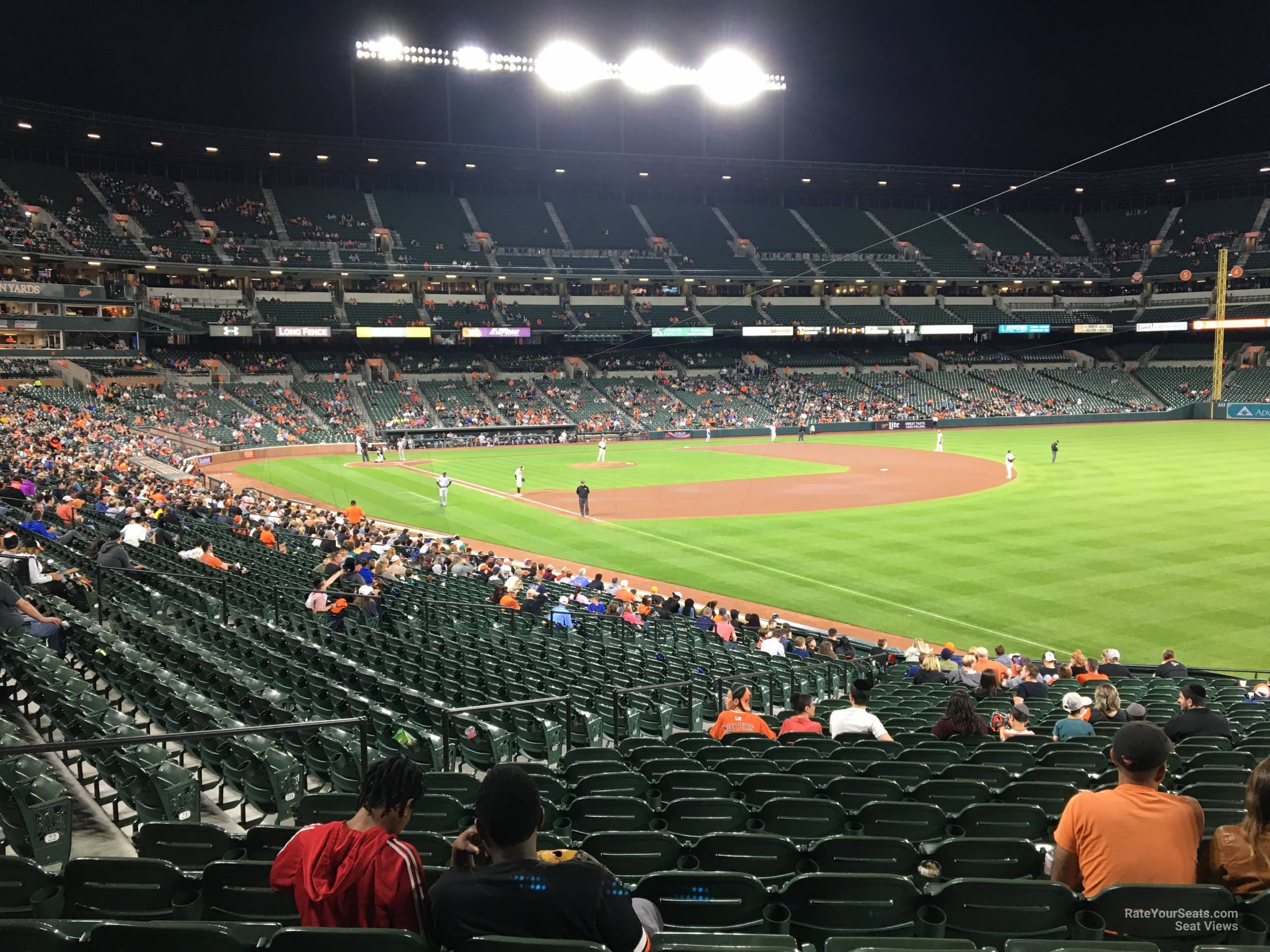 section 8, row 27 seat view  - oriole park