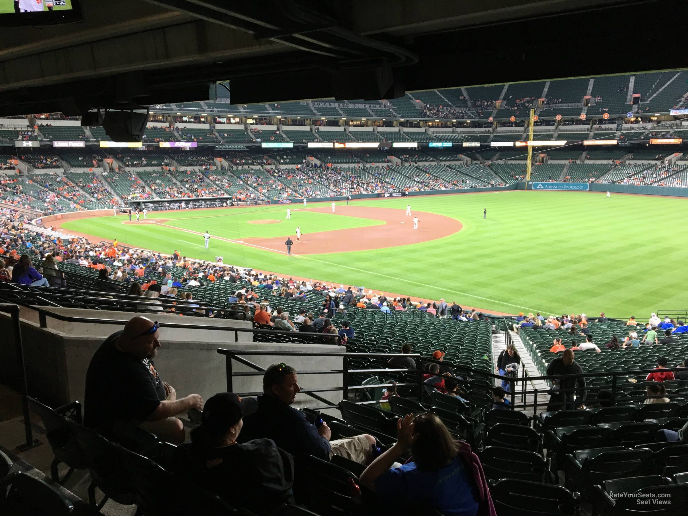 section 9, row 10 seat view  - oriole park