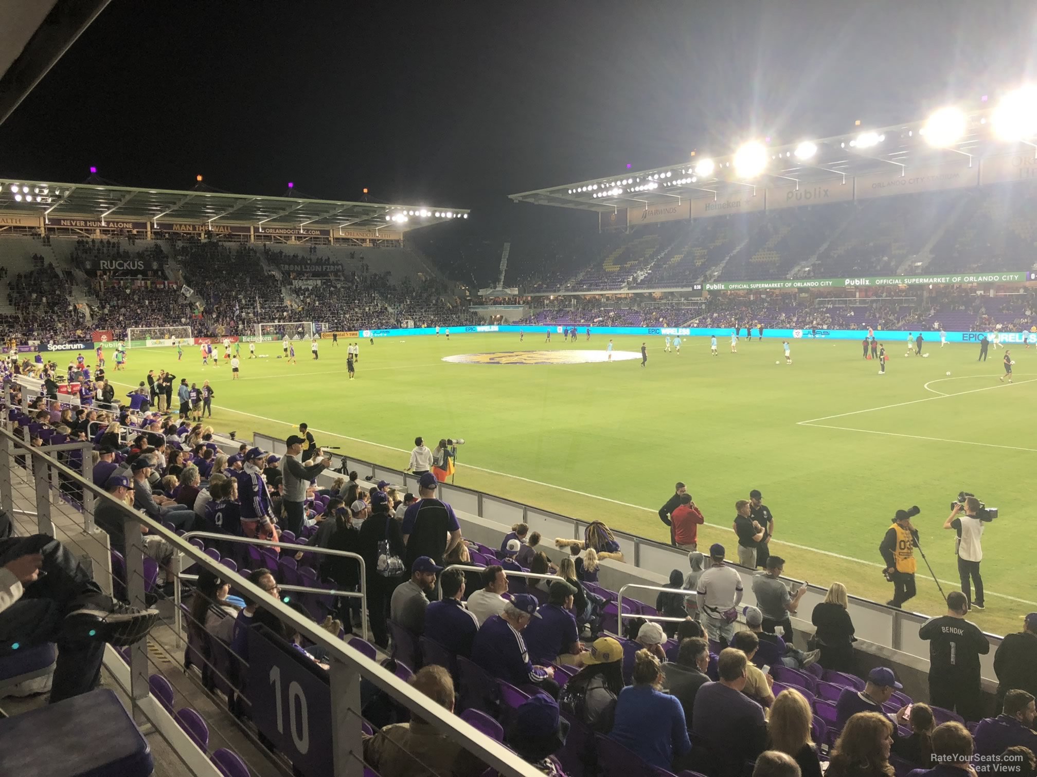 section 10, row j seat view  for soccer - exploria stadium