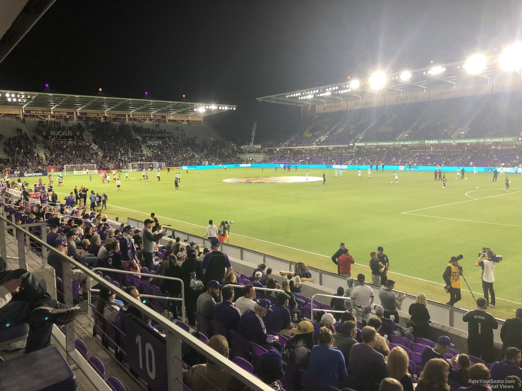 section 10, row j seat view  for soccer - inter&co stadium