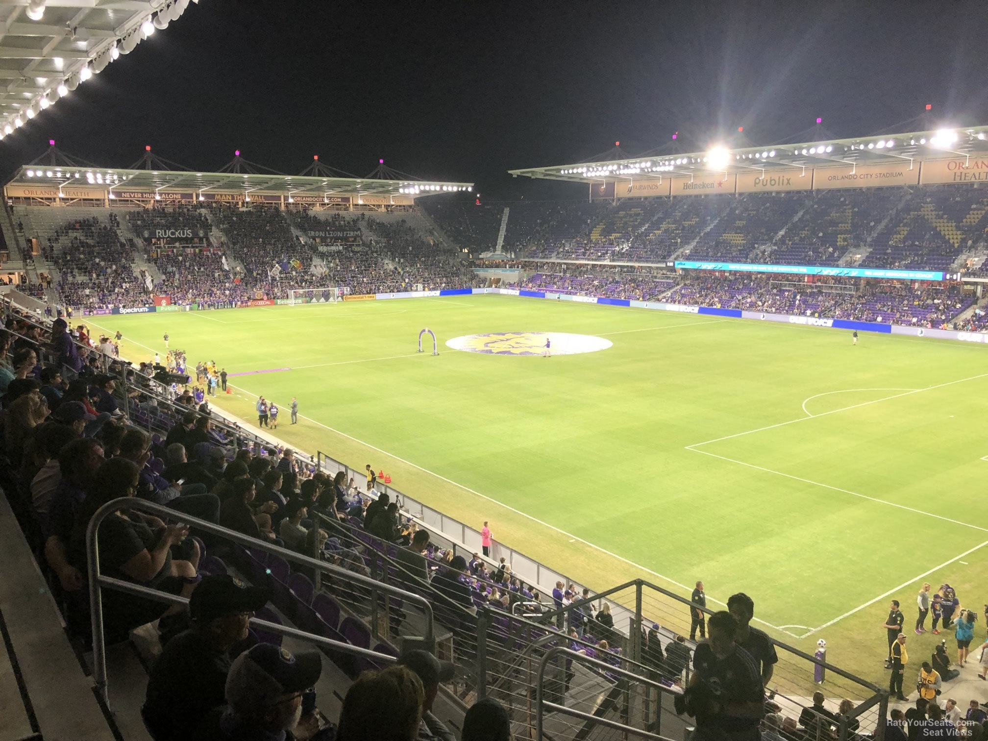 section 109, row k seat view  for soccer - exploria stadium