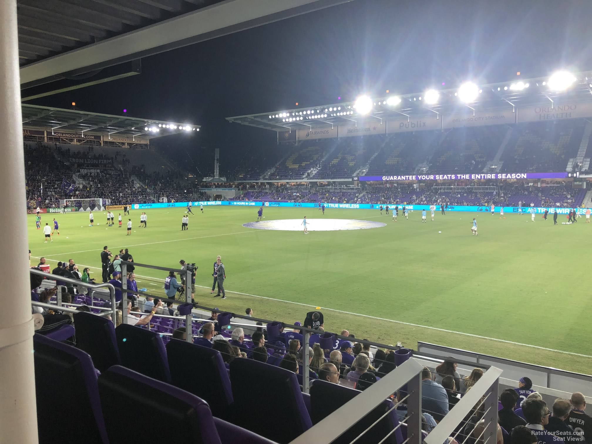 section 12, row j seat view  for soccer - exploria stadium