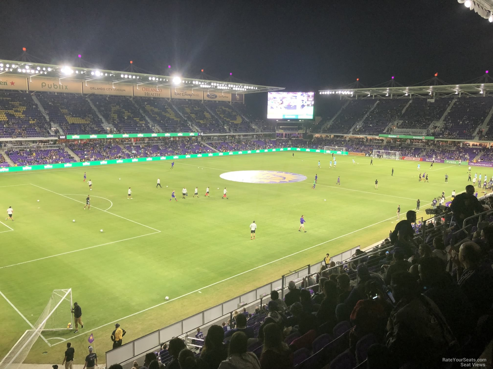 section 120, row k seat view  for soccer - exploria stadium