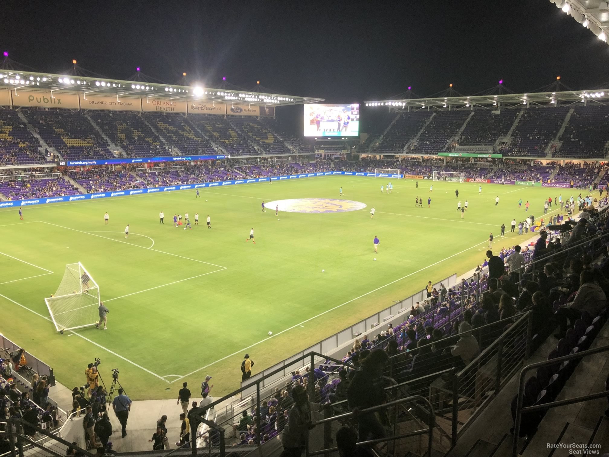 section 121, row k seat view  for soccer - exploria stadium