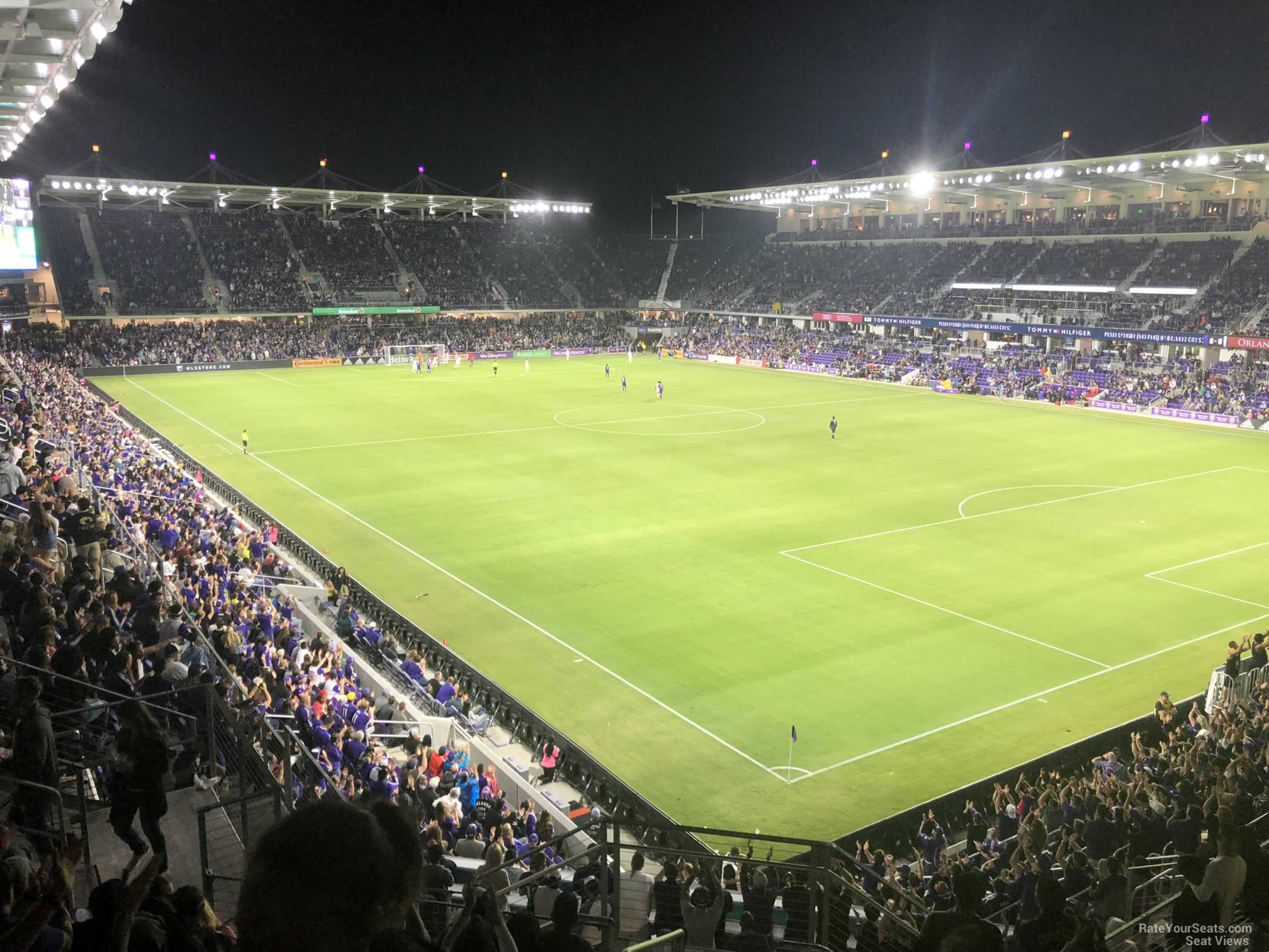 section 128, row k seat view  for soccer - exploria stadium