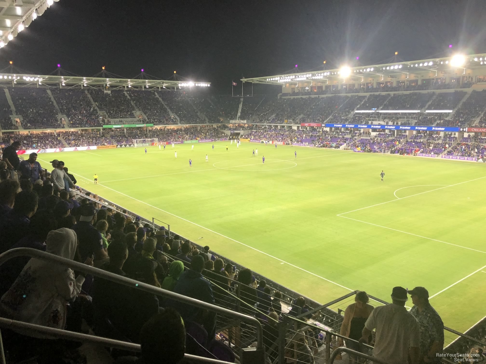 section 129, row k seat view  for soccer - exploria stadium