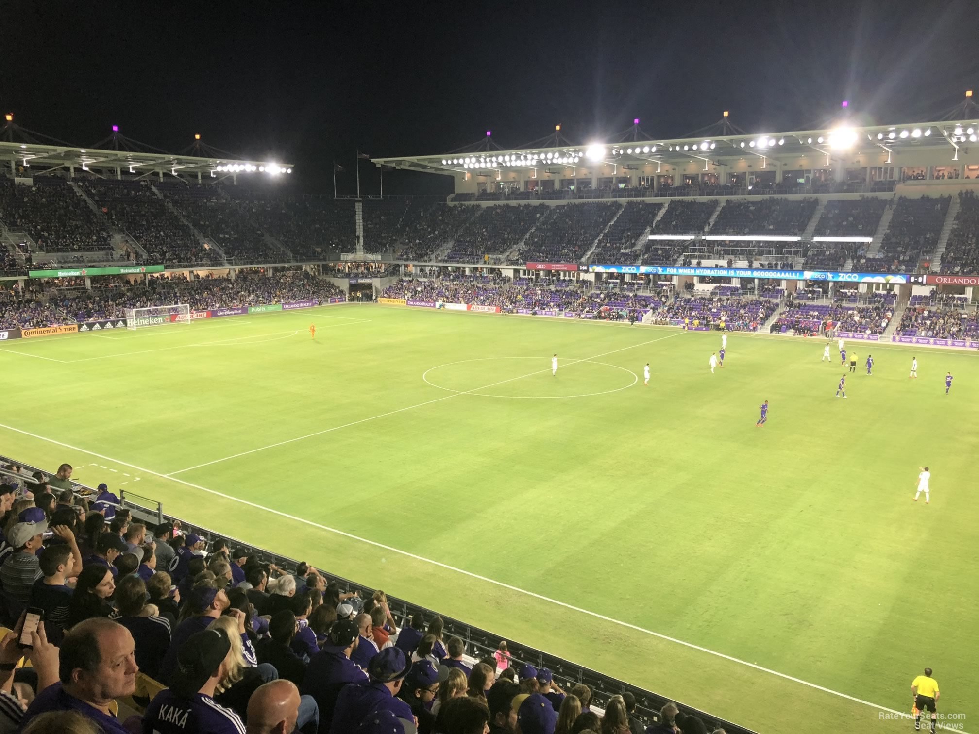 section 131, row k seat view  for soccer - exploria stadium