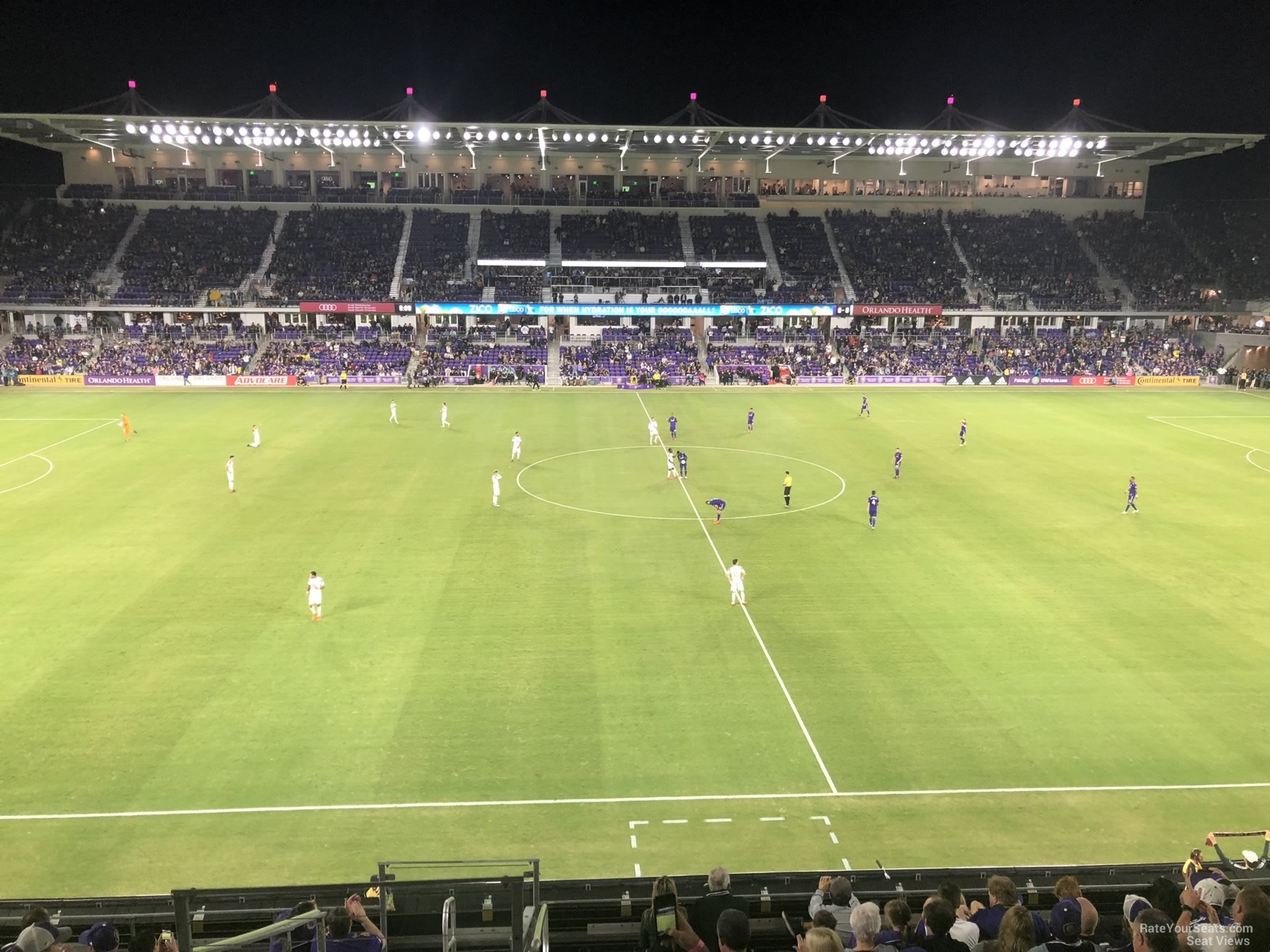 section 134, row k seat view  for soccer - exploria stadium