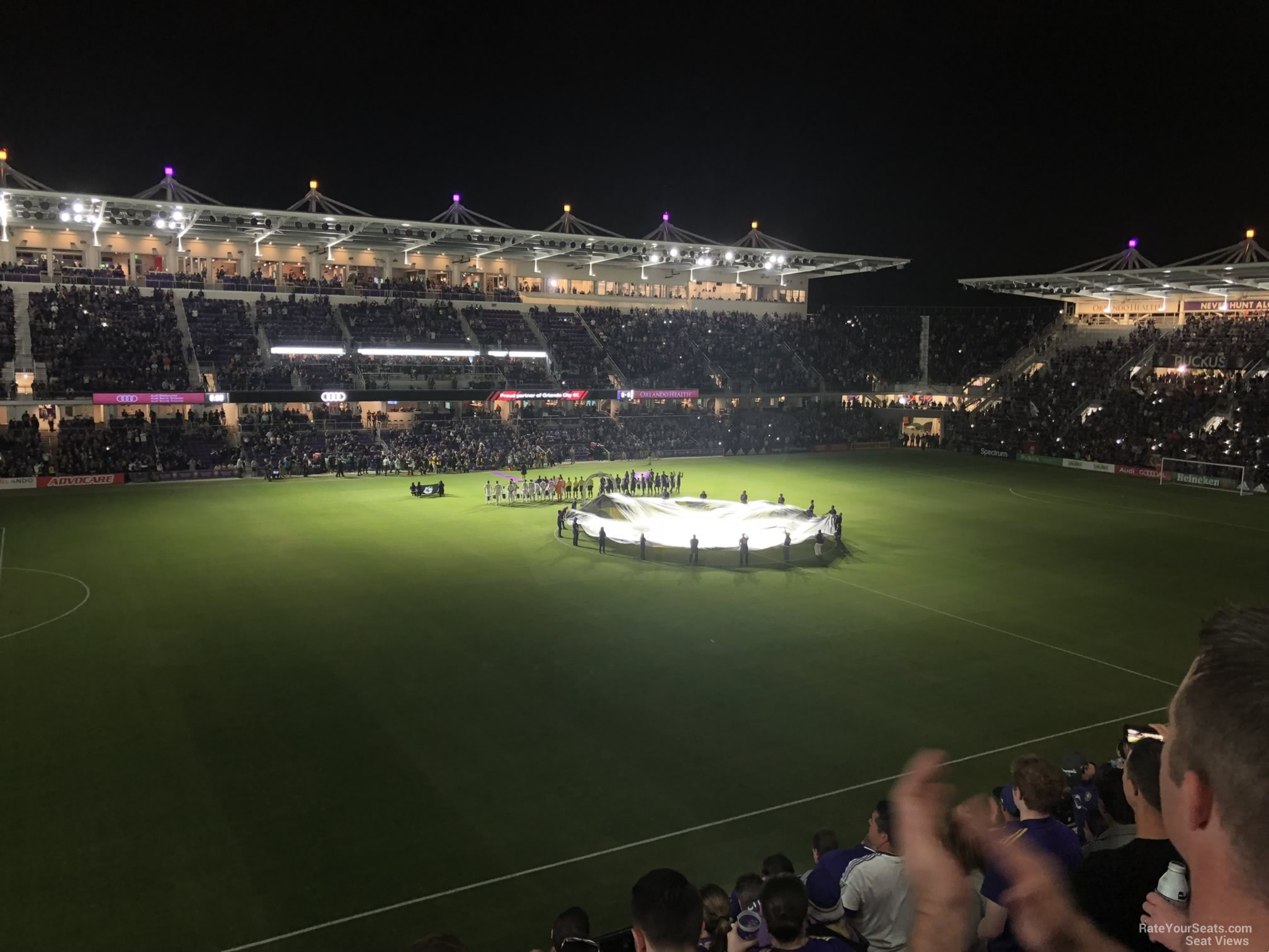 section 136, row k seat view  for soccer - exploria stadium
