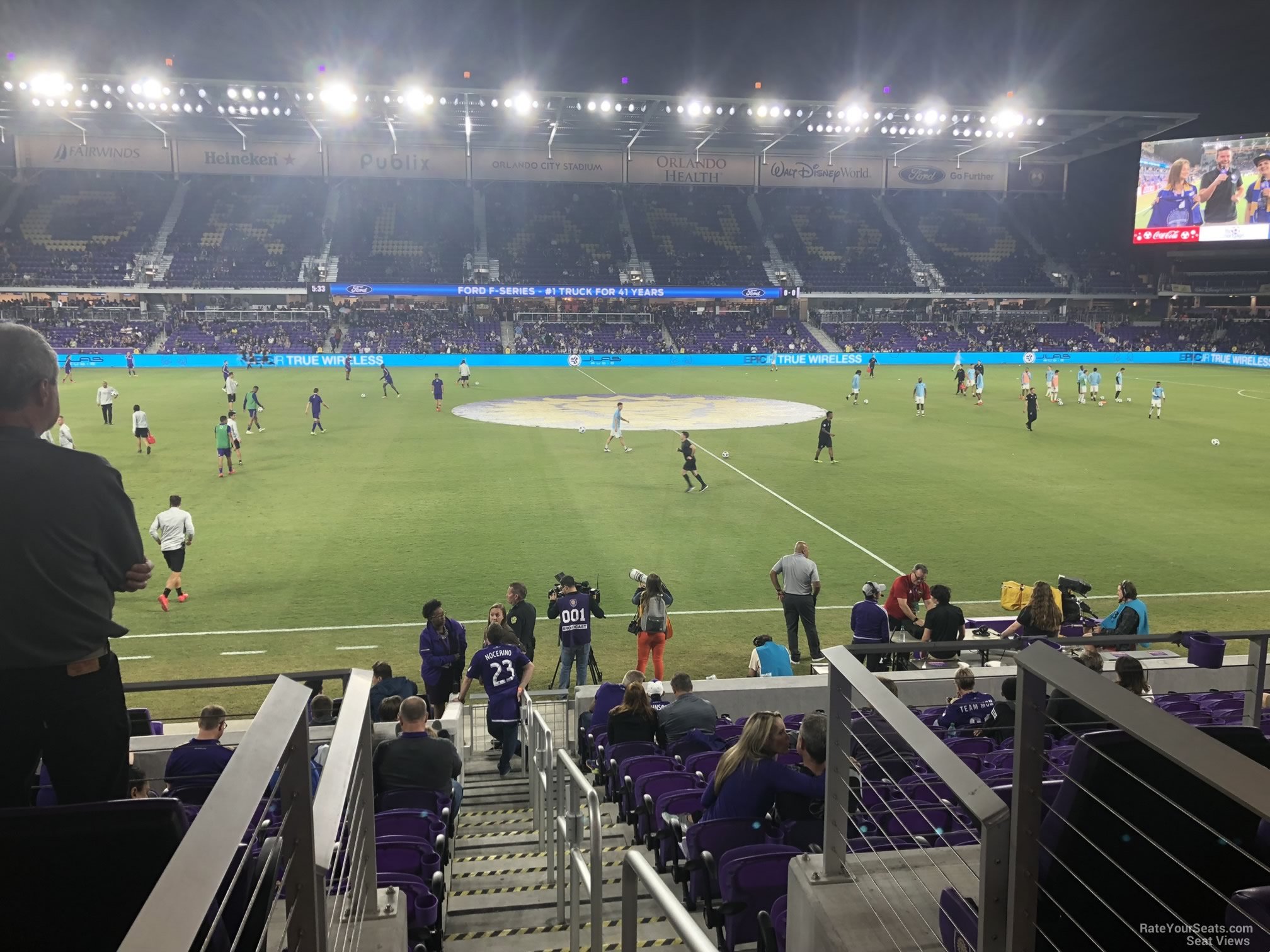 section 16, row j seat view  for soccer - exploria stadium