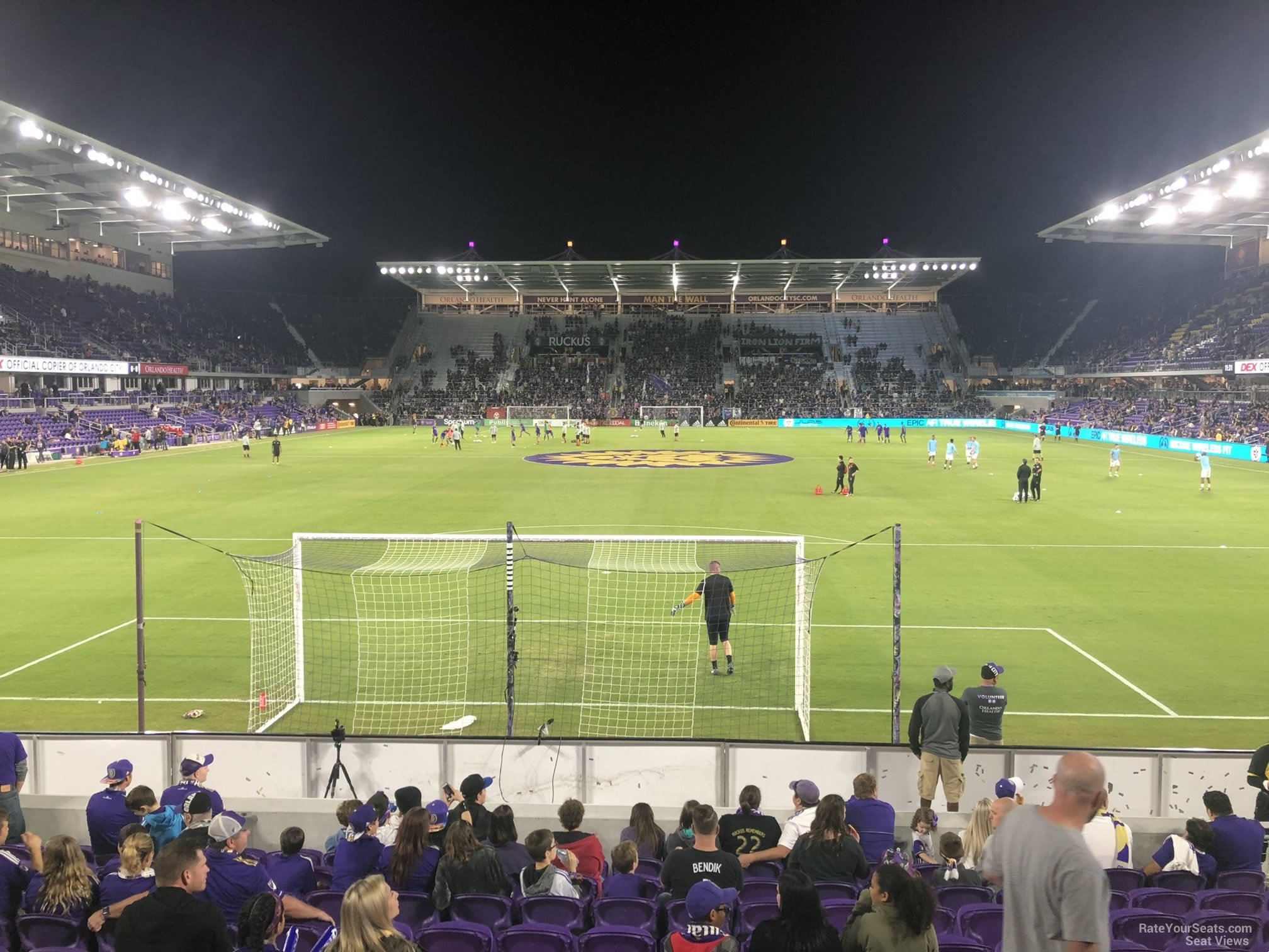 section 4, row p seat view  for soccer - exploria stadium