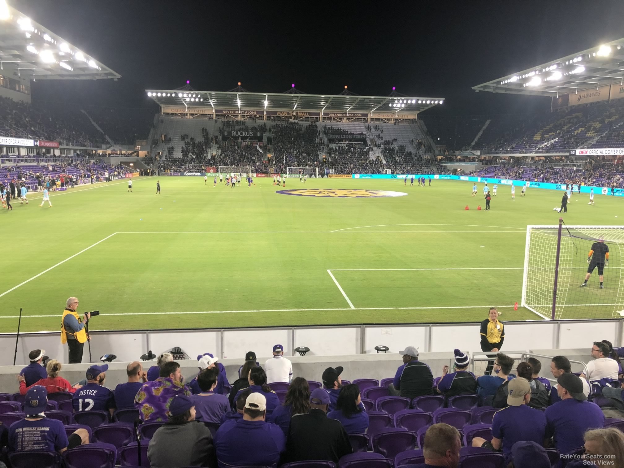 section 5, row p seat view  for soccer - exploria stadium