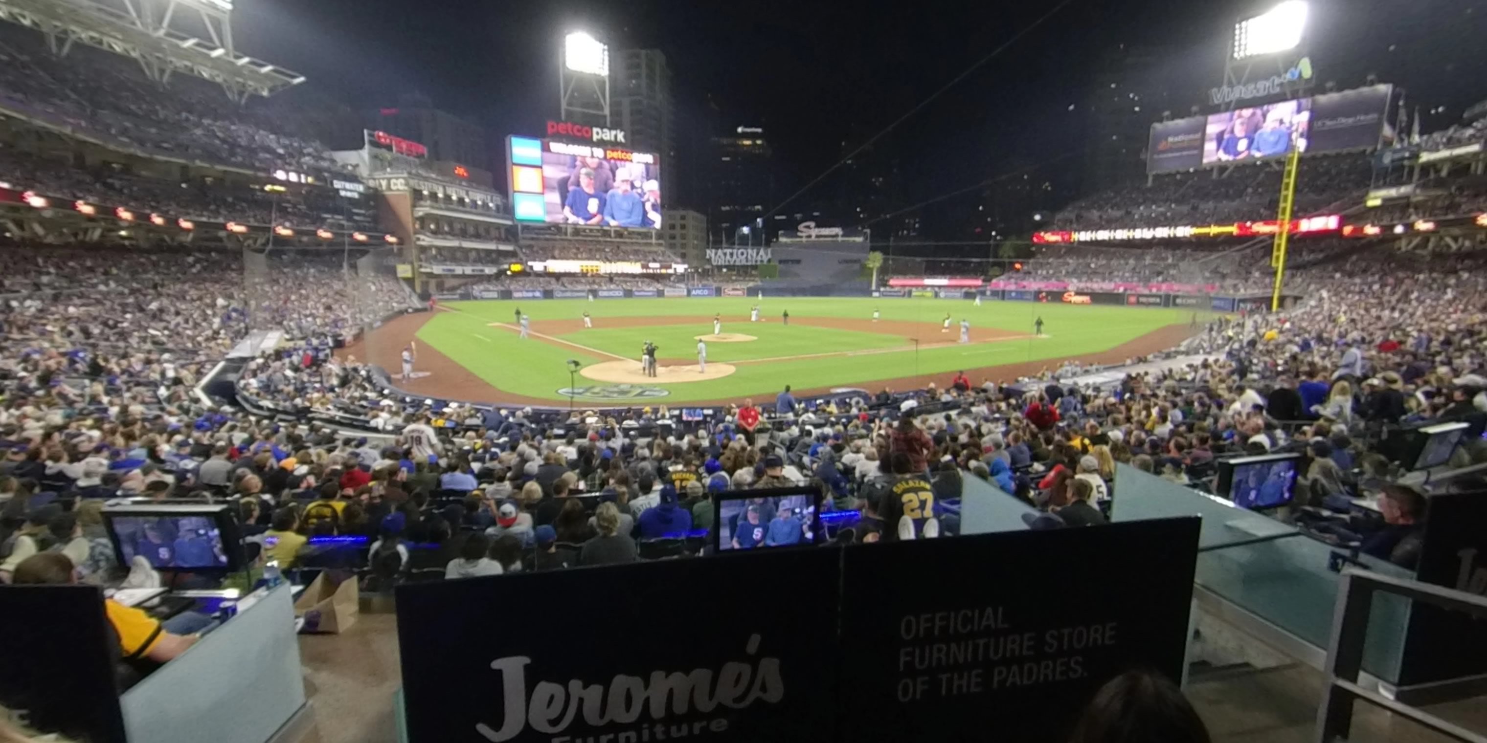section 101 panoramic seat view  for baseball - petco park