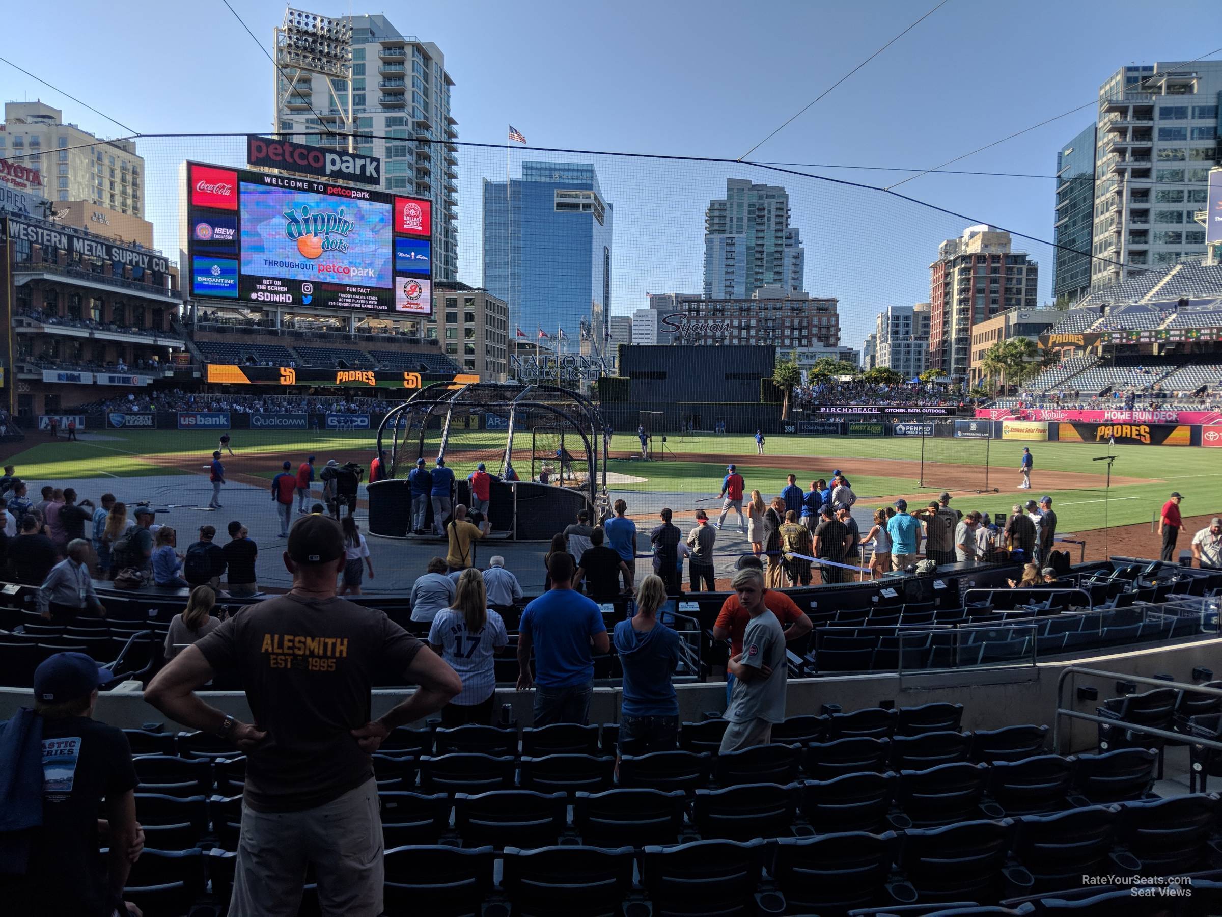 section 101, row 16 seat view  for baseball - petco park