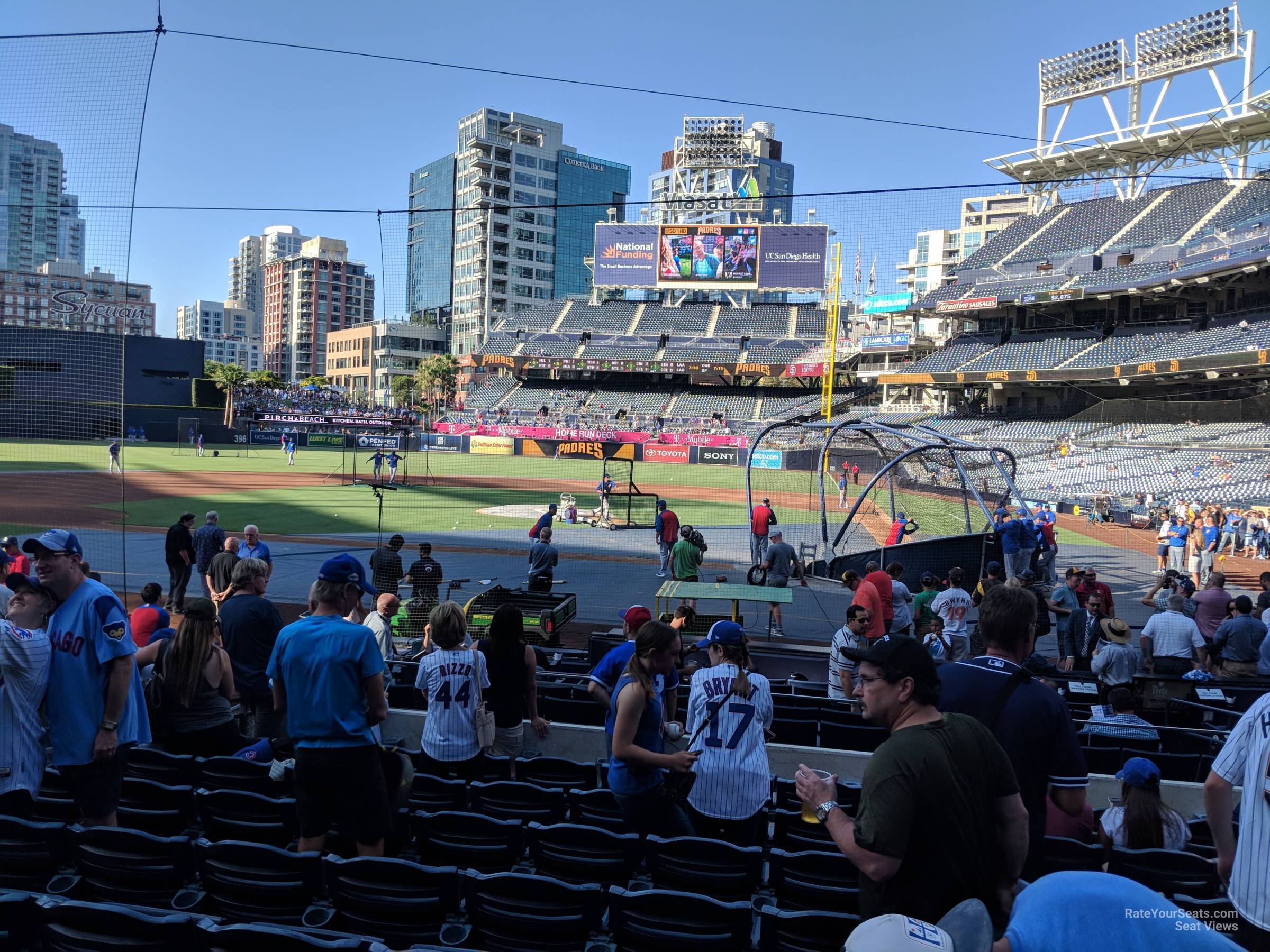section 106, row 16 seat view  for baseball - petco park