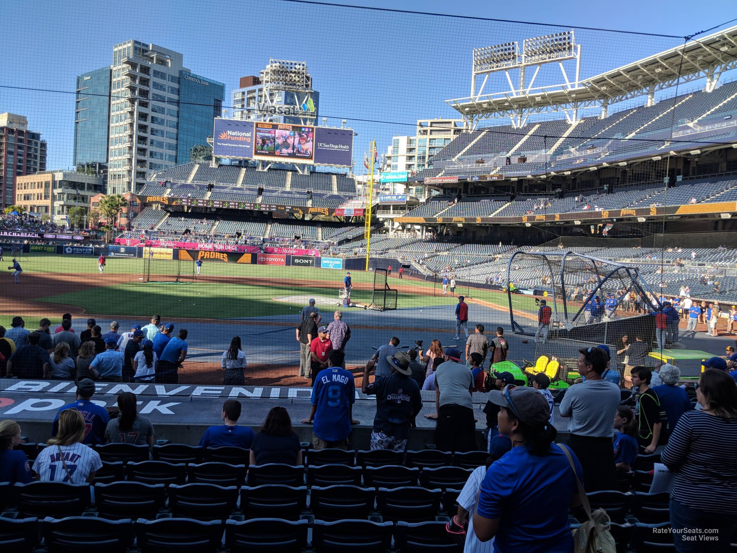 section 108, row 16 seat view  for baseball - petco park