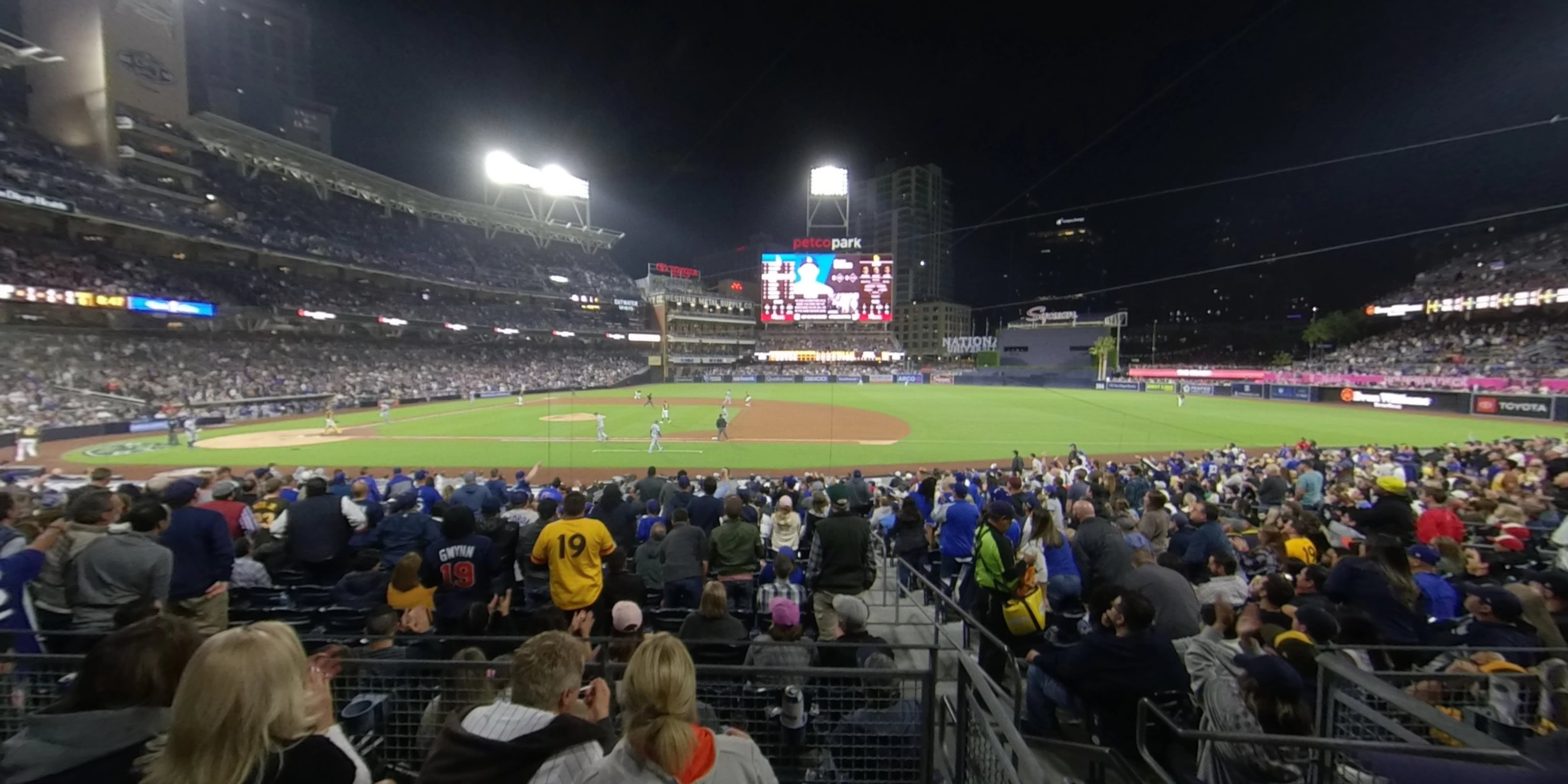 section 109 panoramic seat view  for baseball - petco park