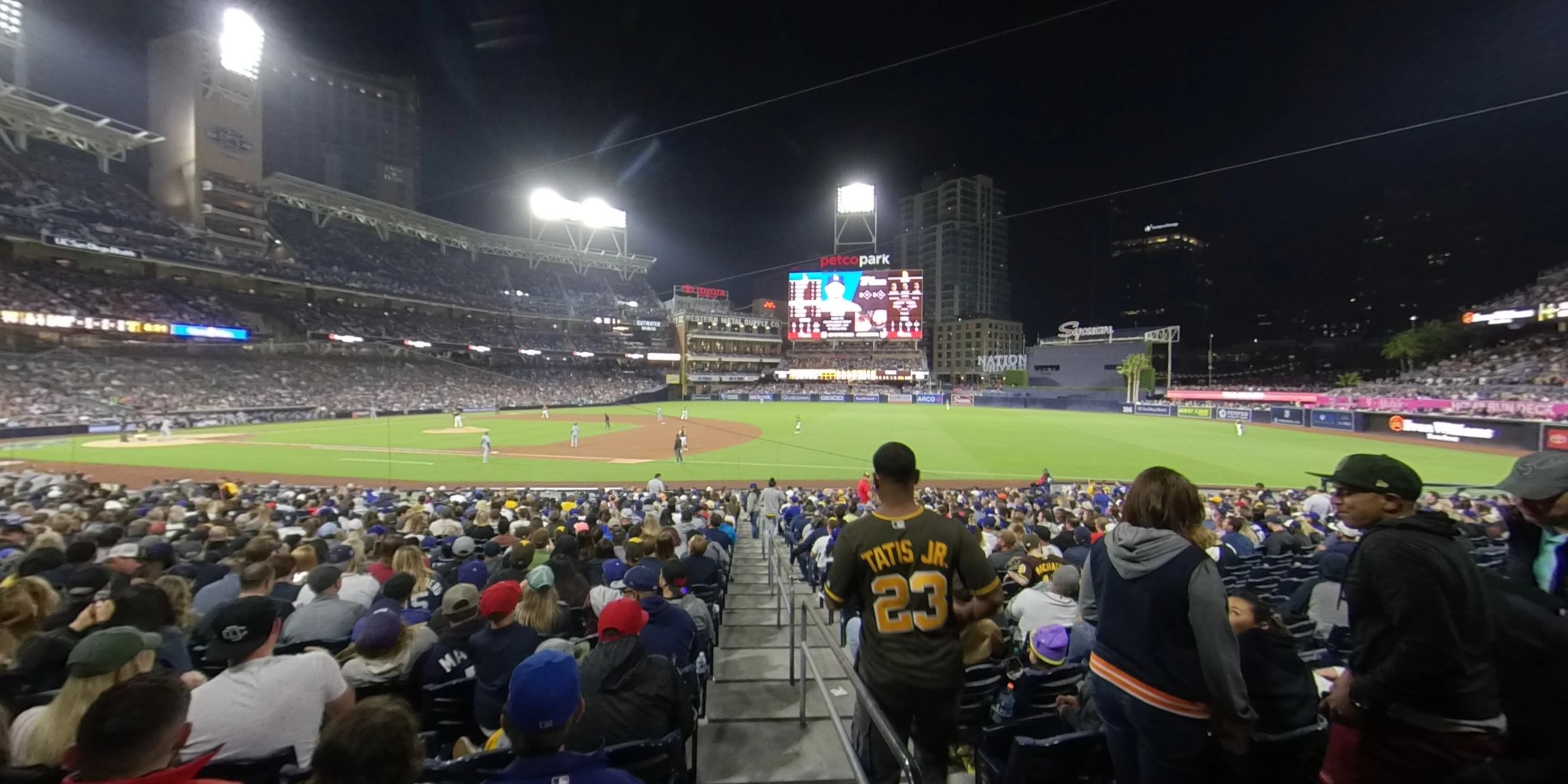 section 113 panoramic seat view  for baseball - petco park