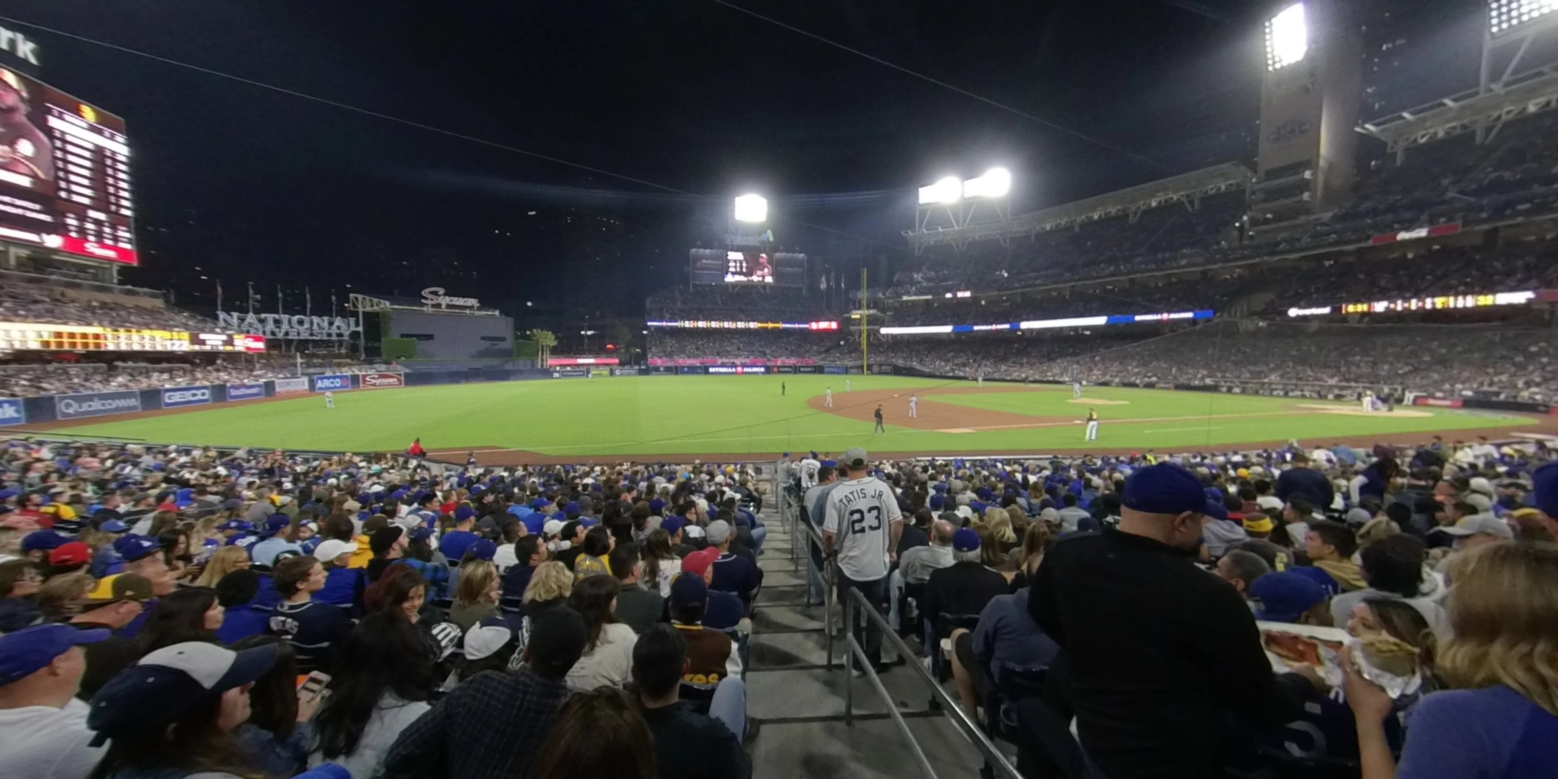 section 114 panoramic seat view  for baseball - petco park