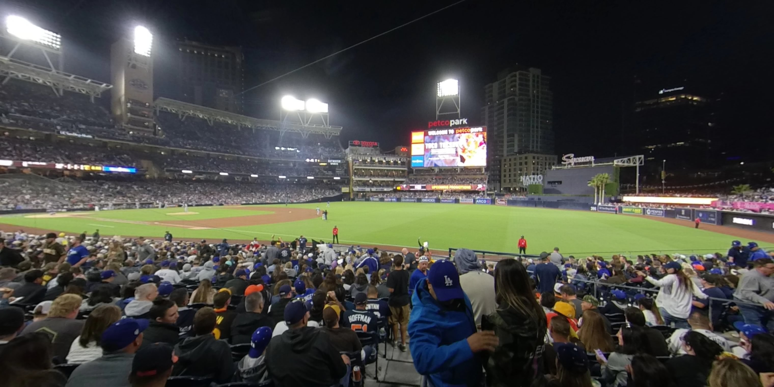 section 117 panoramic seat view  for baseball - petco park