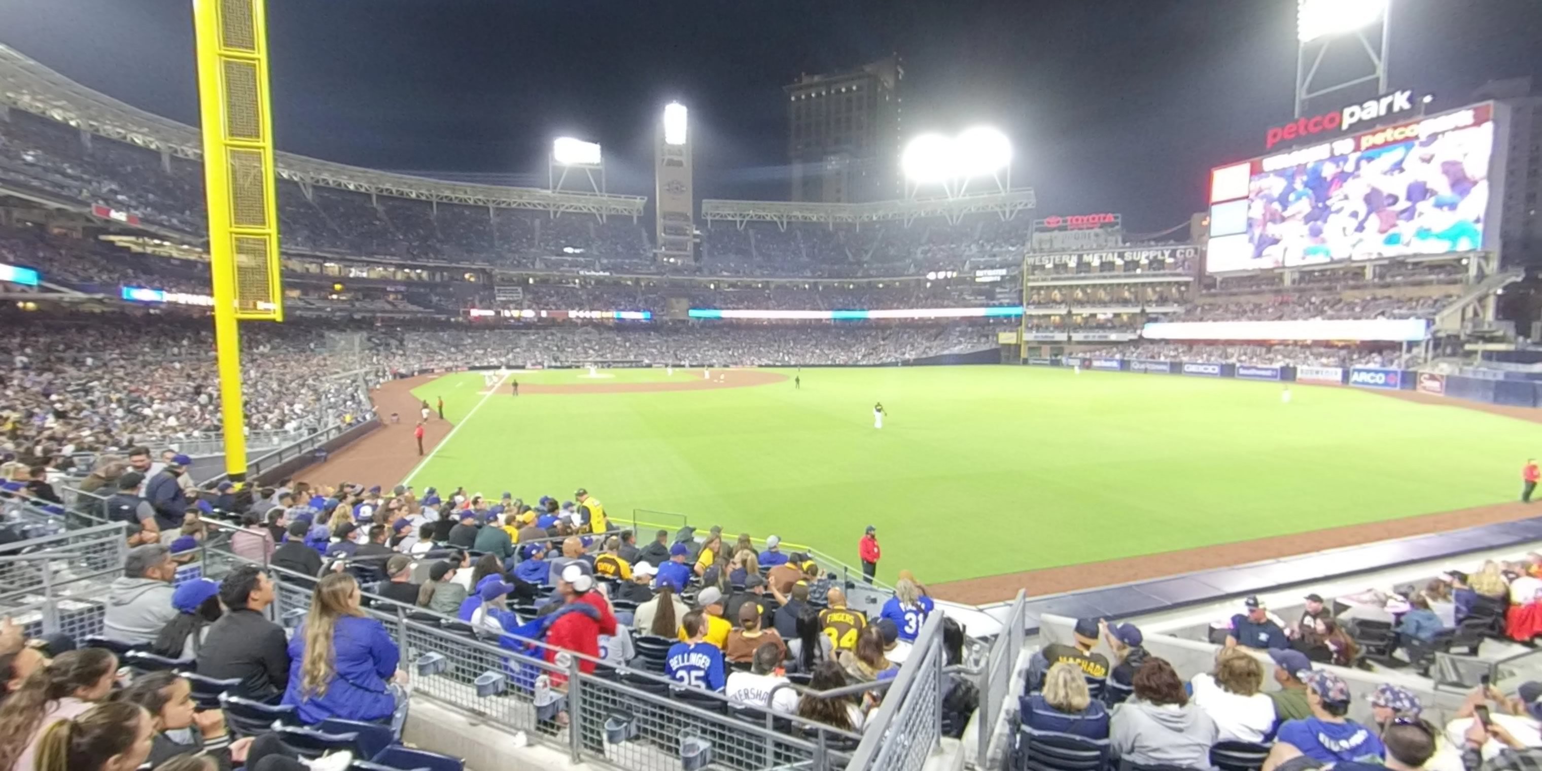 section 127 panoramic seat view  for baseball - petco park