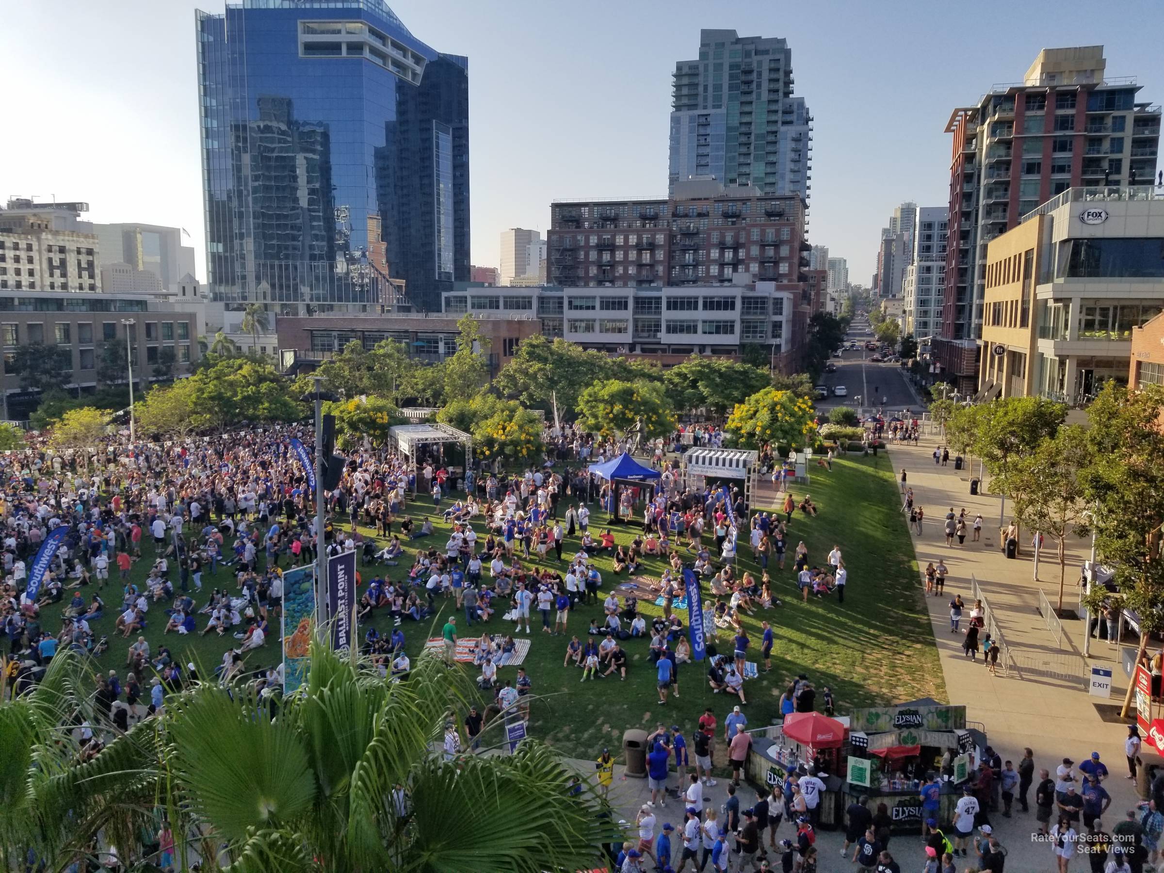 gallagher square seat view  for baseball - petco park