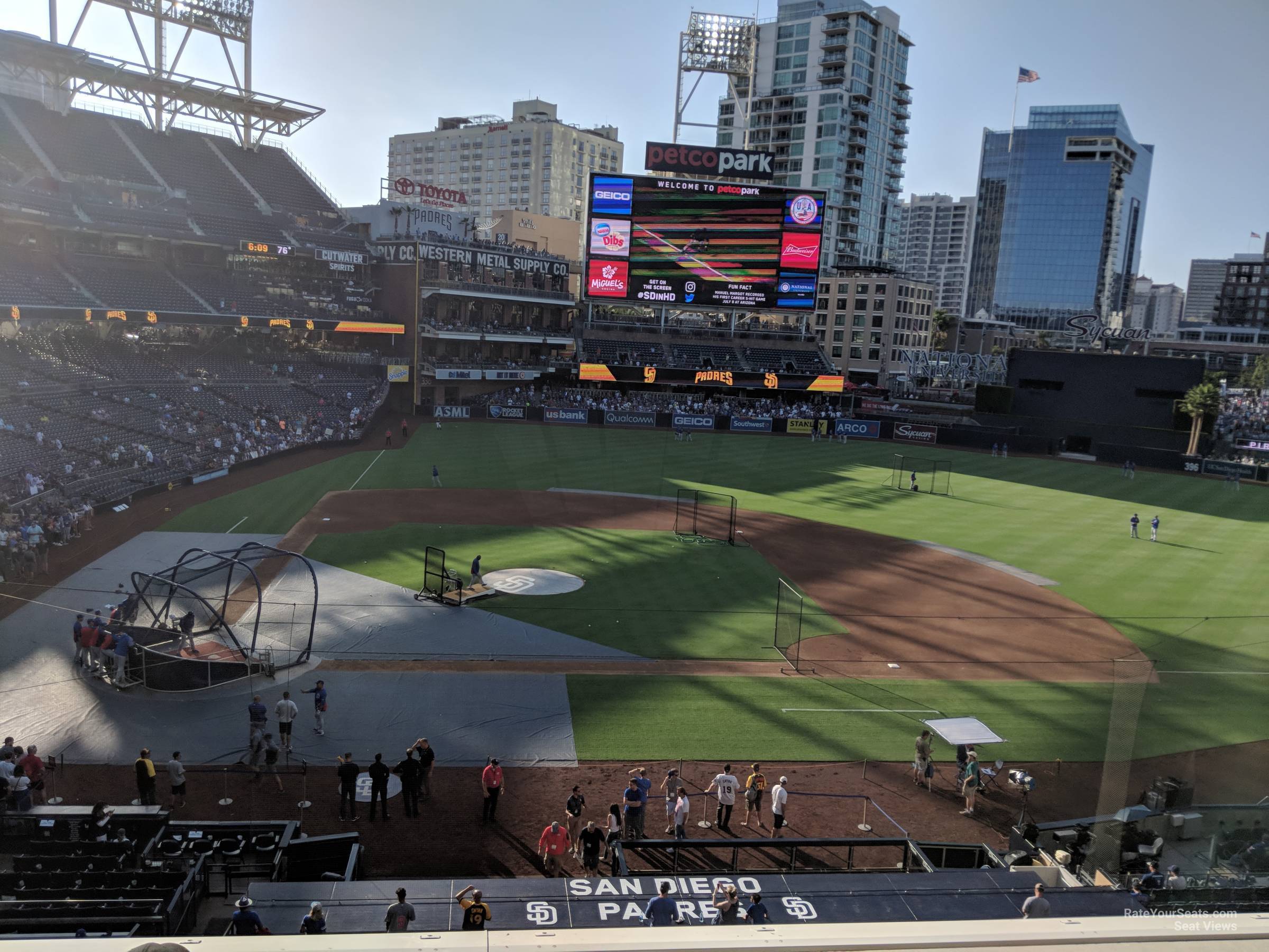 section 205, row 5 seat view  for baseball - petco park