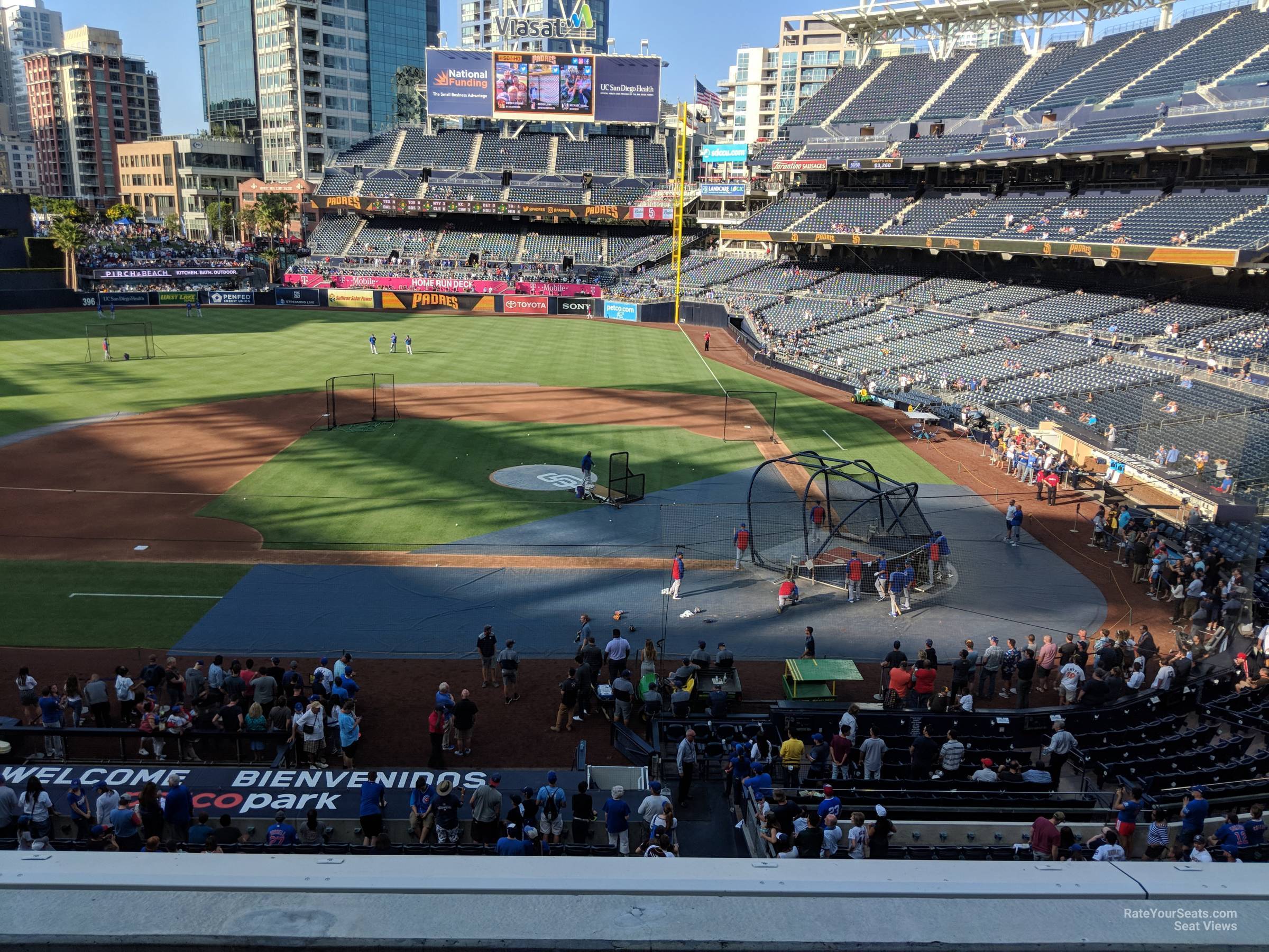section 206, row 3 seat view  for baseball - petco park