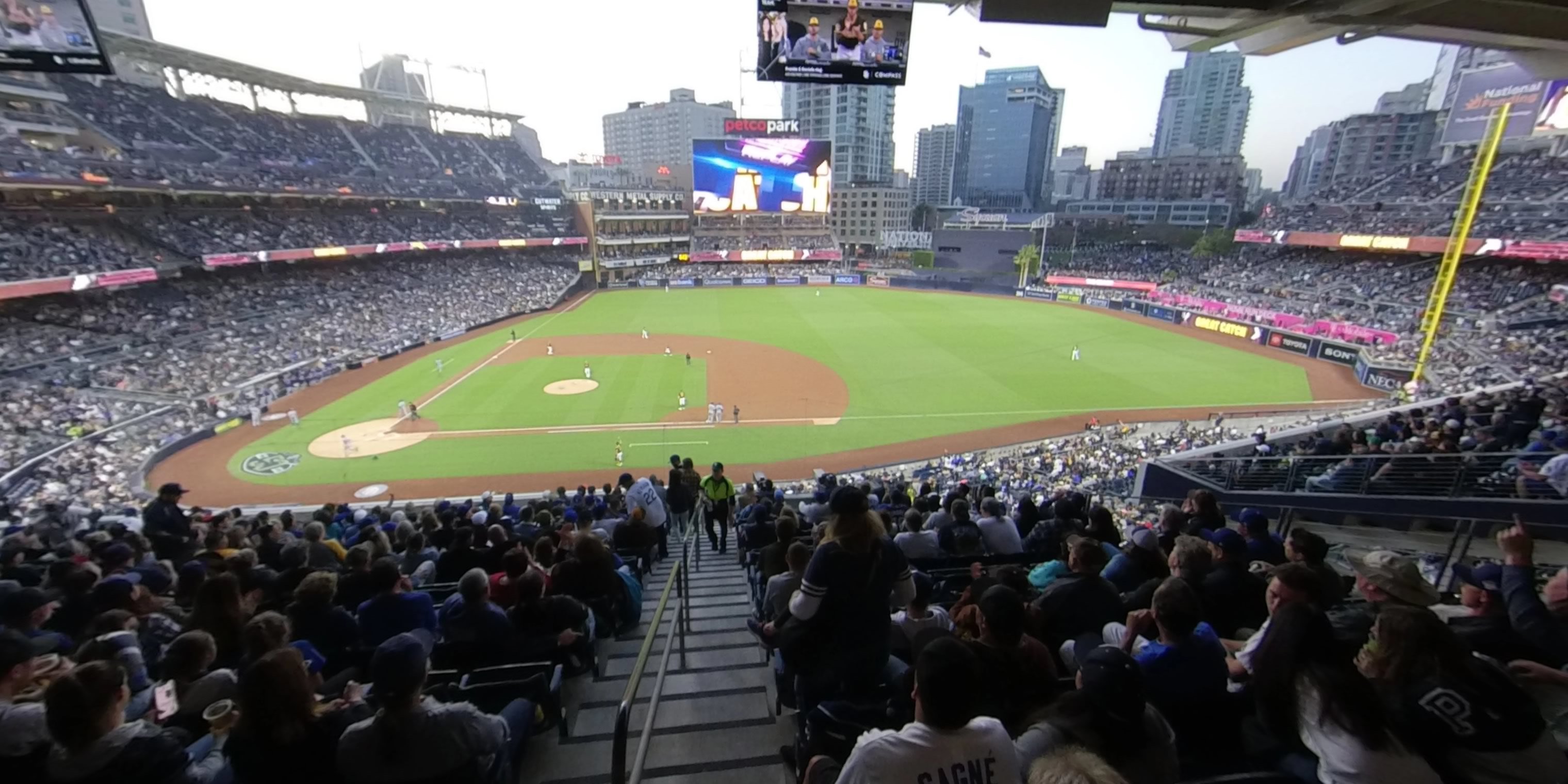 section 207 panoramic seat view  for baseball - petco park