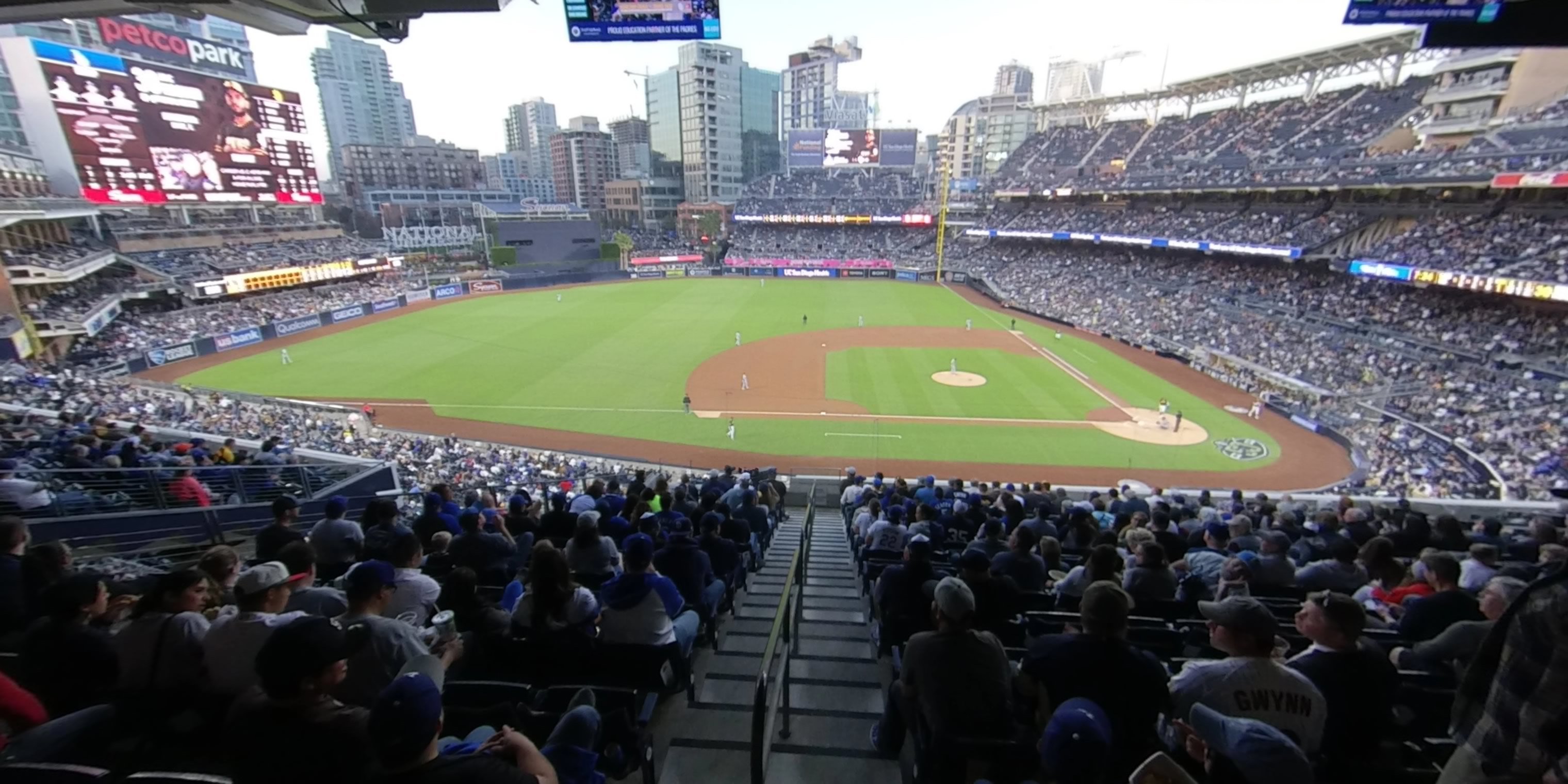 section 208 panoramic seat view  for baseball - petco park