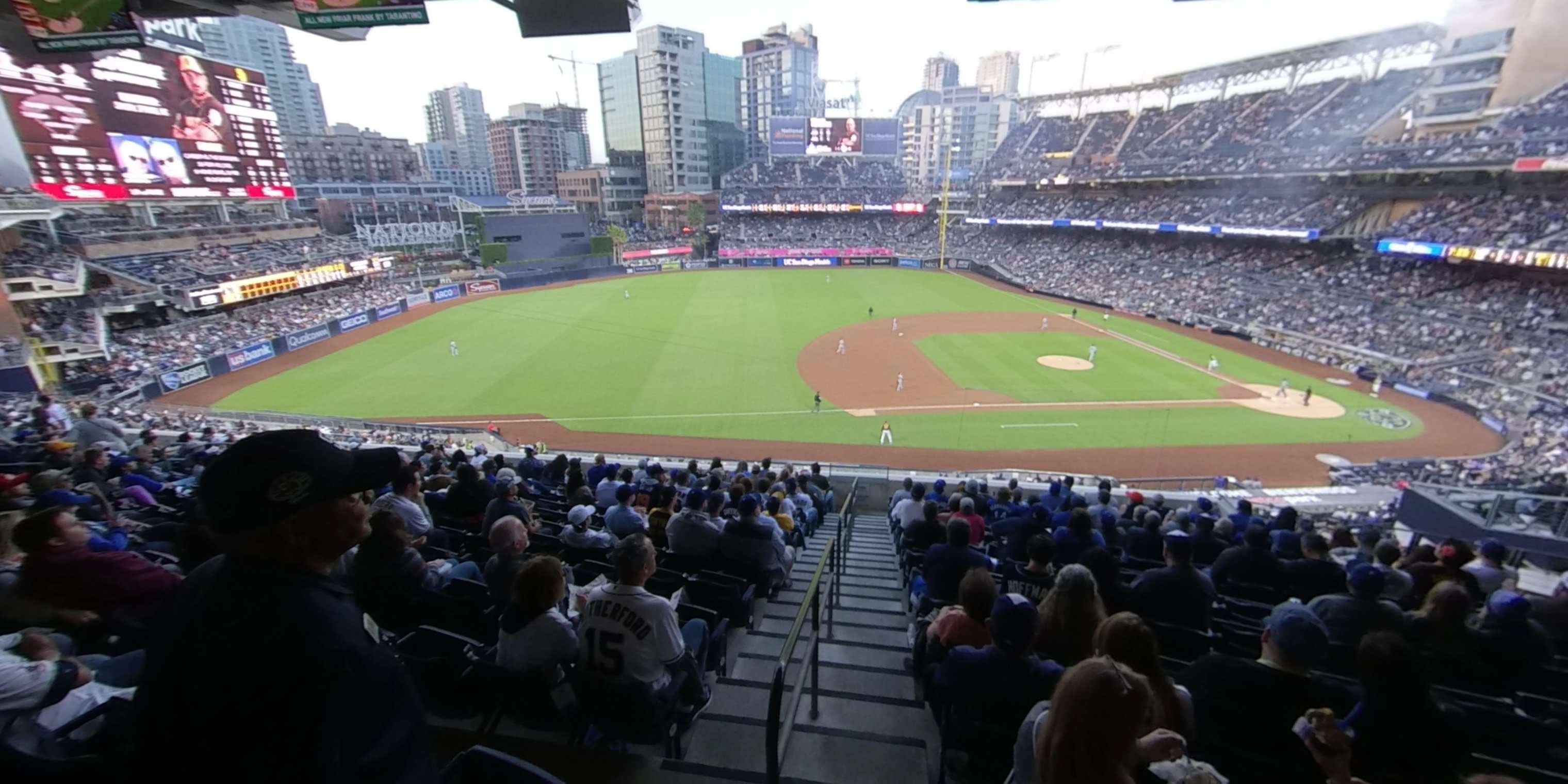 section 212 panoramic seat view  for baseball - petco park