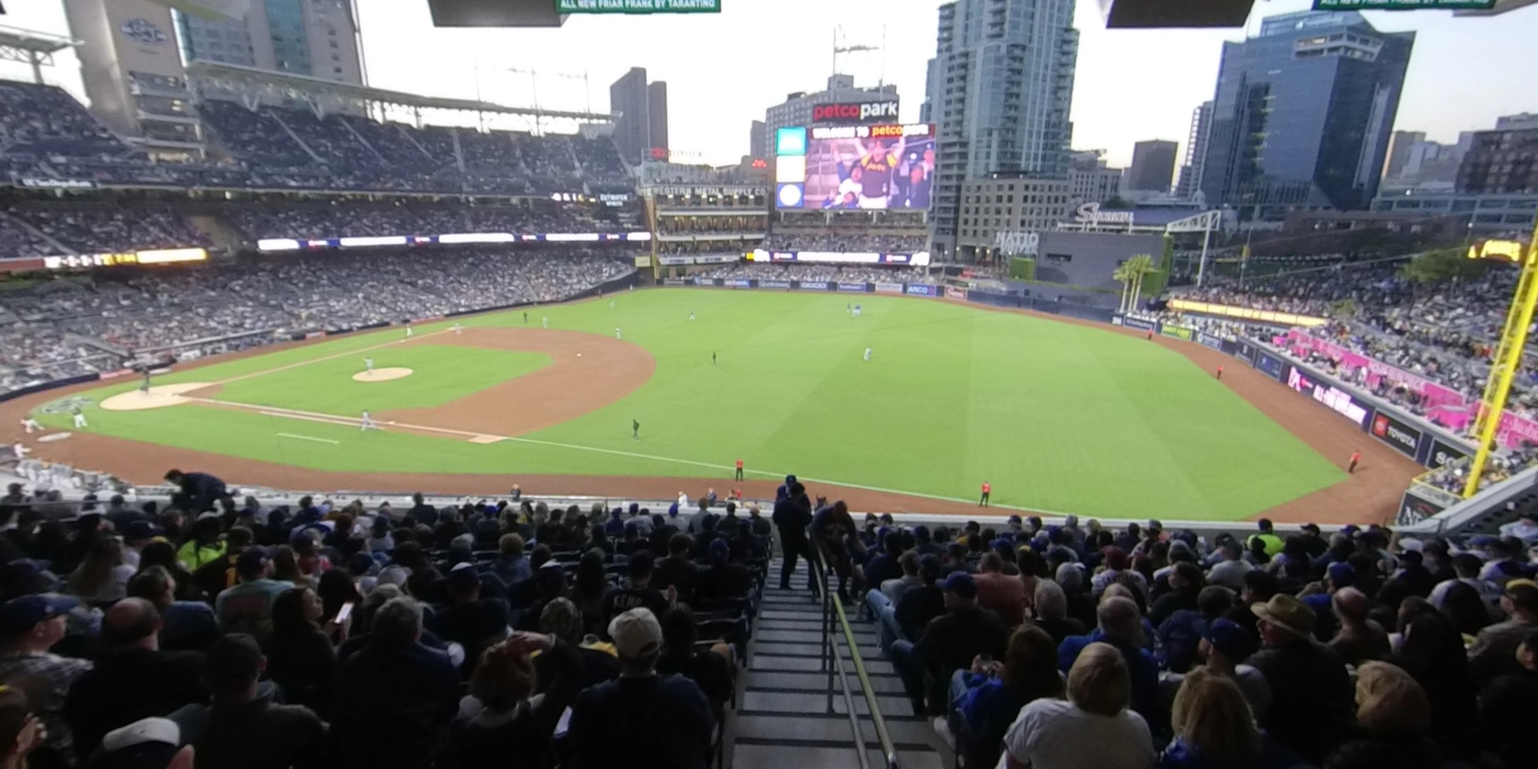 section 215 panoramic seat view  for baseball - petco park
