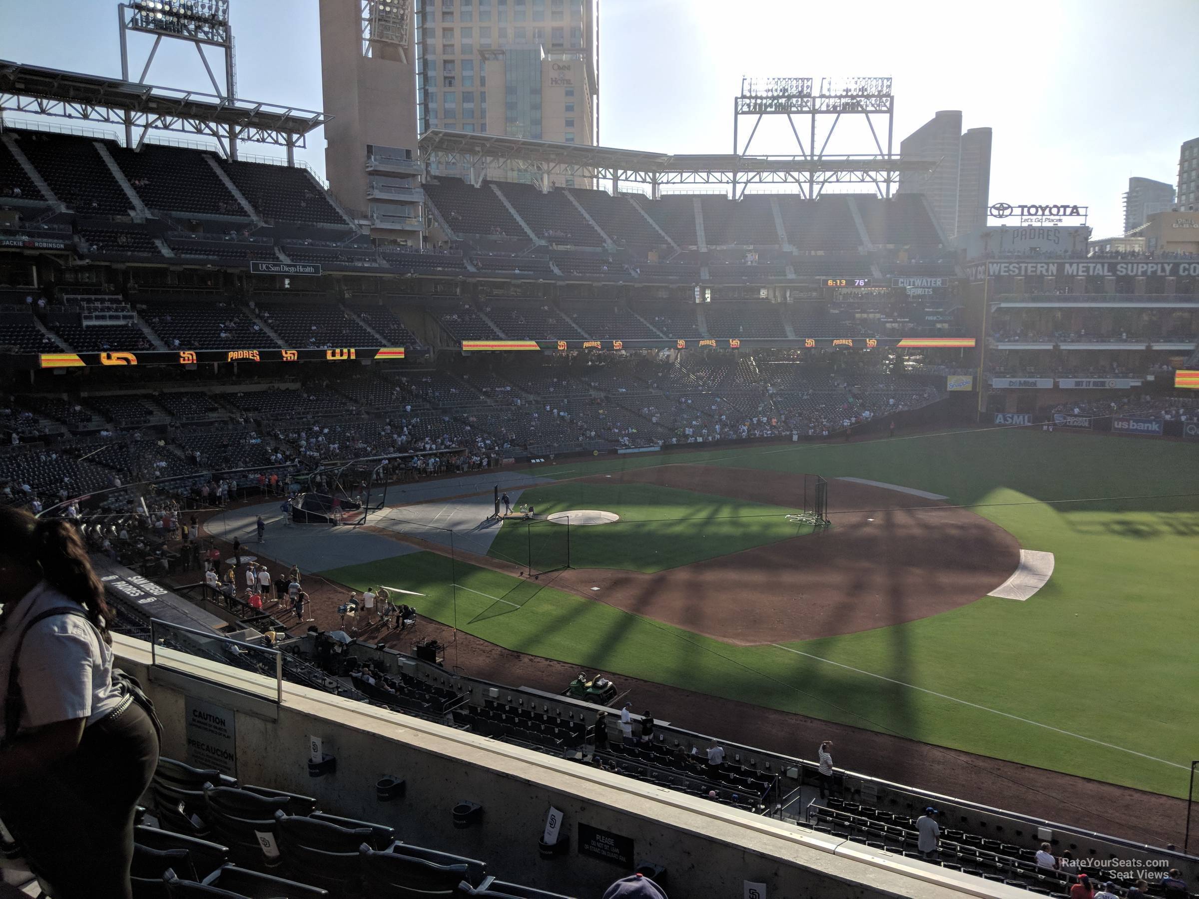 section 215, row 5 seat view for baseball - petco park