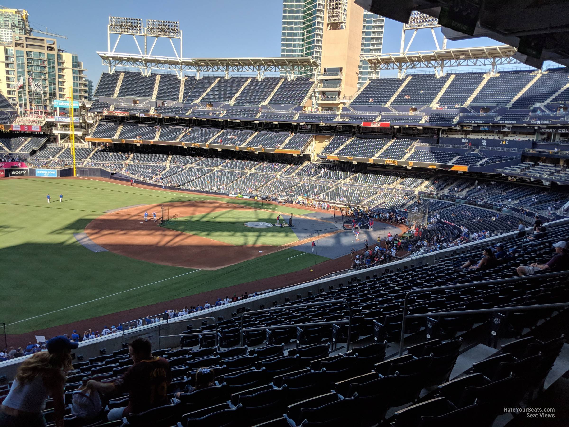 section 218, row 13 seat view  for baseball - petco park