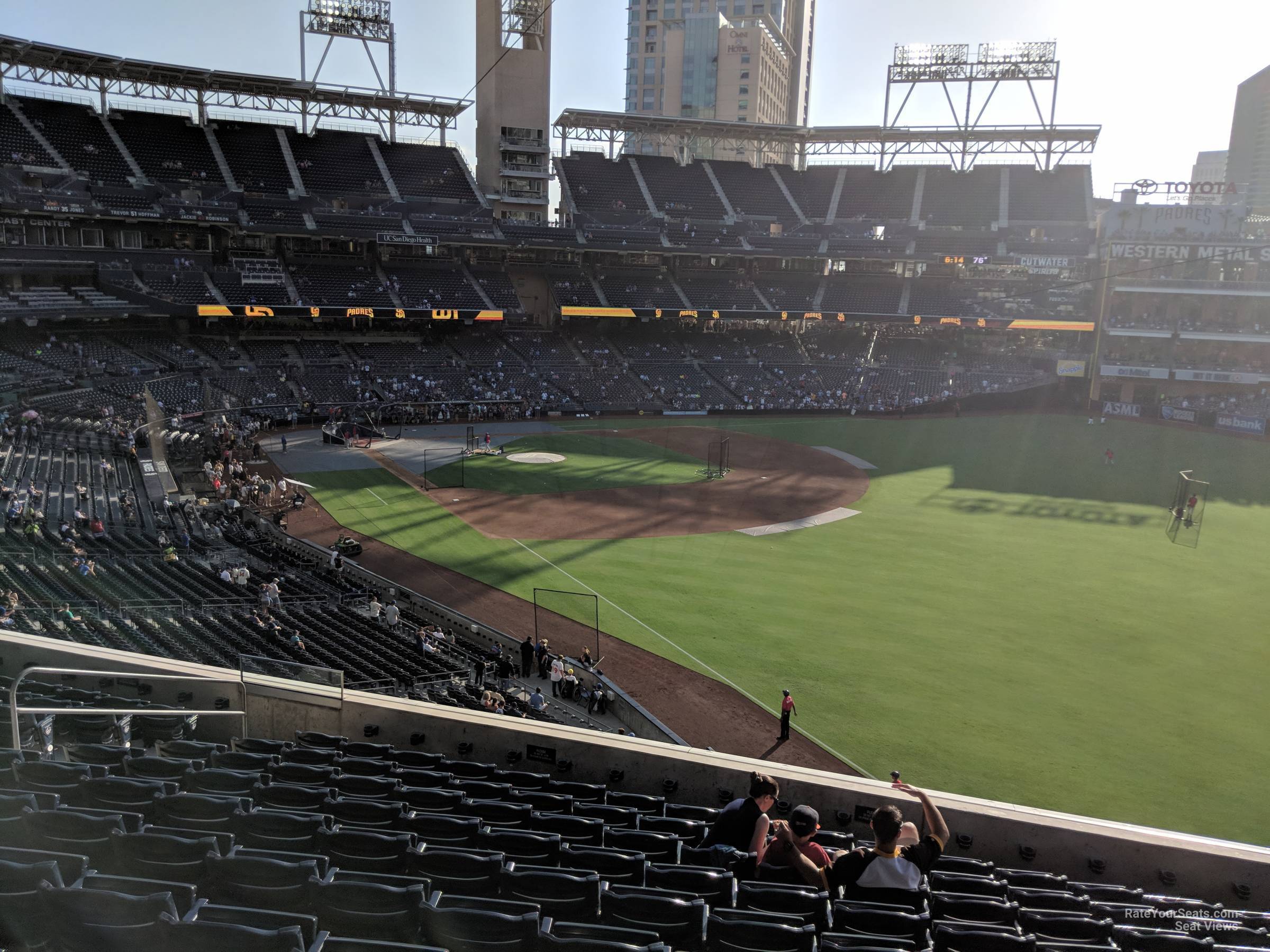 section 221, row 12 seat view  for baseball - petco park