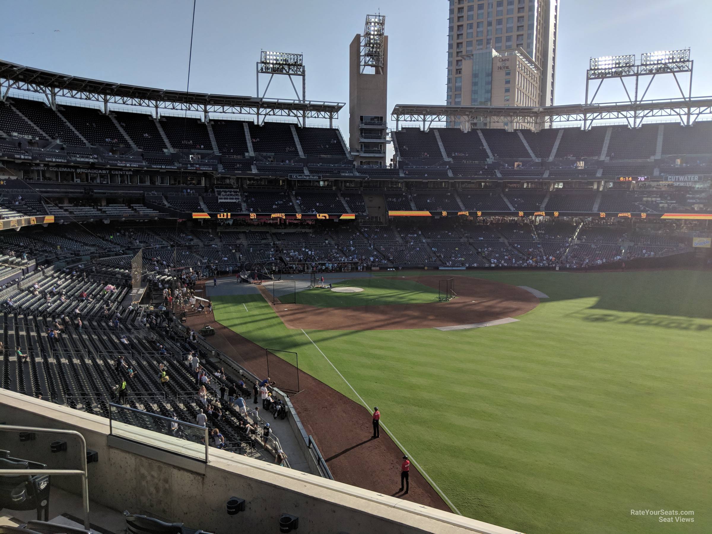 section 223, row 5 seat view  for baseball - petco park