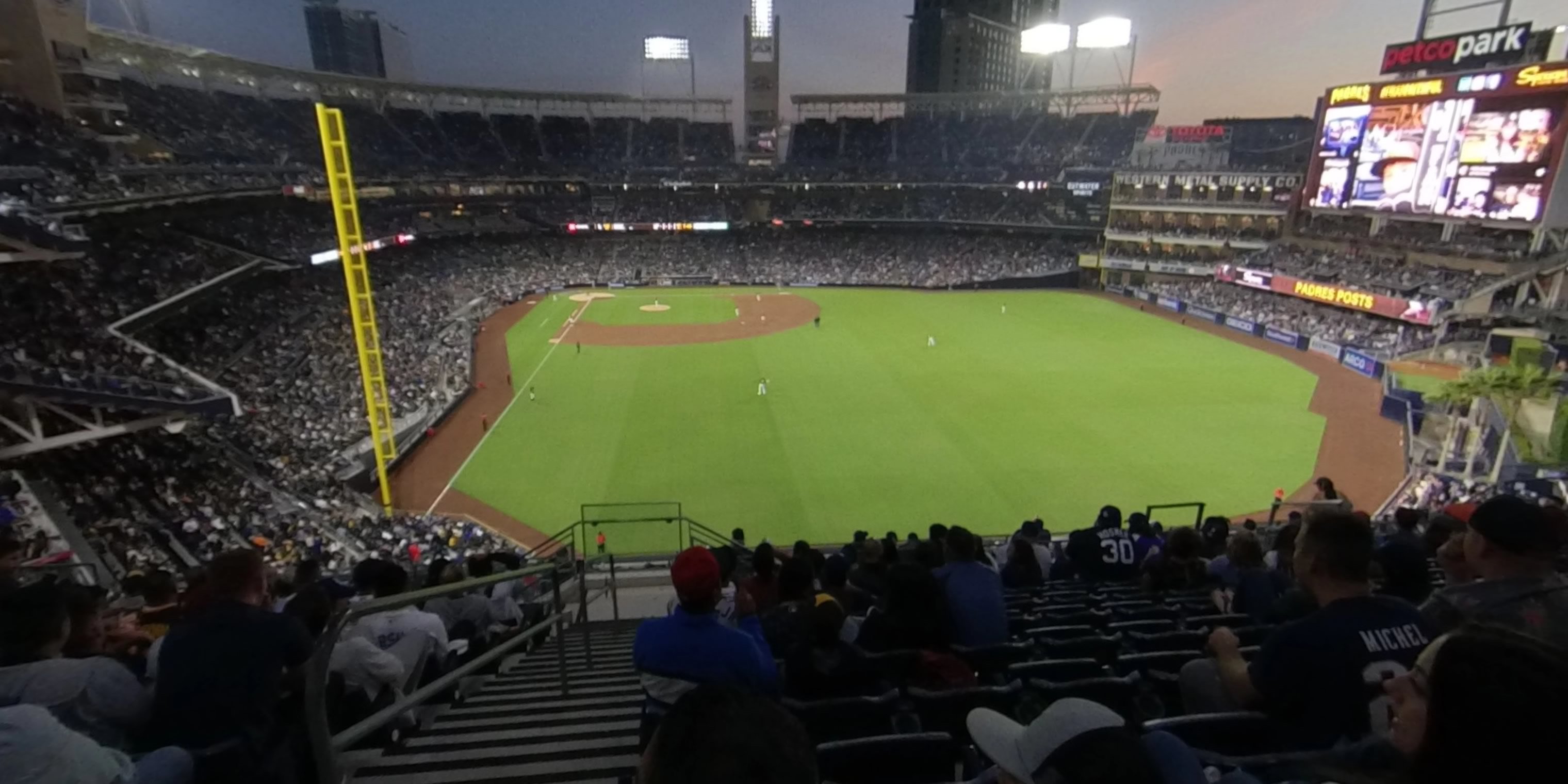 section 231 panoramic seat view  for baseball - petco park