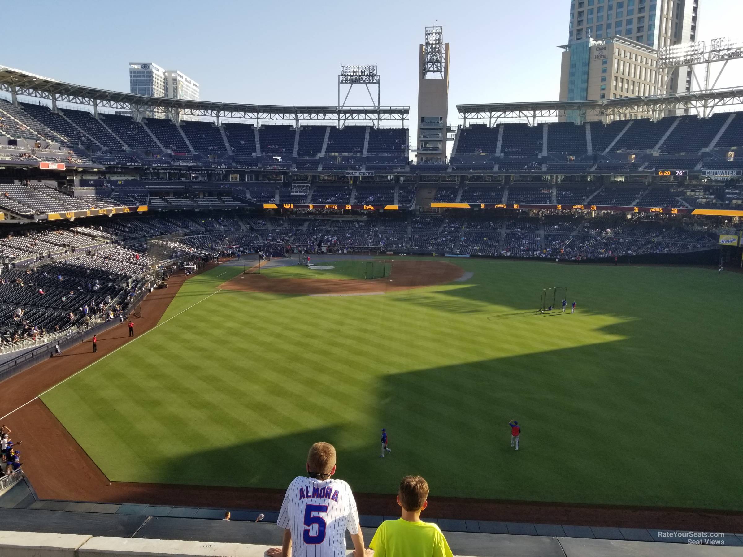 section 233, row 5 seat view  for baseball - petco park