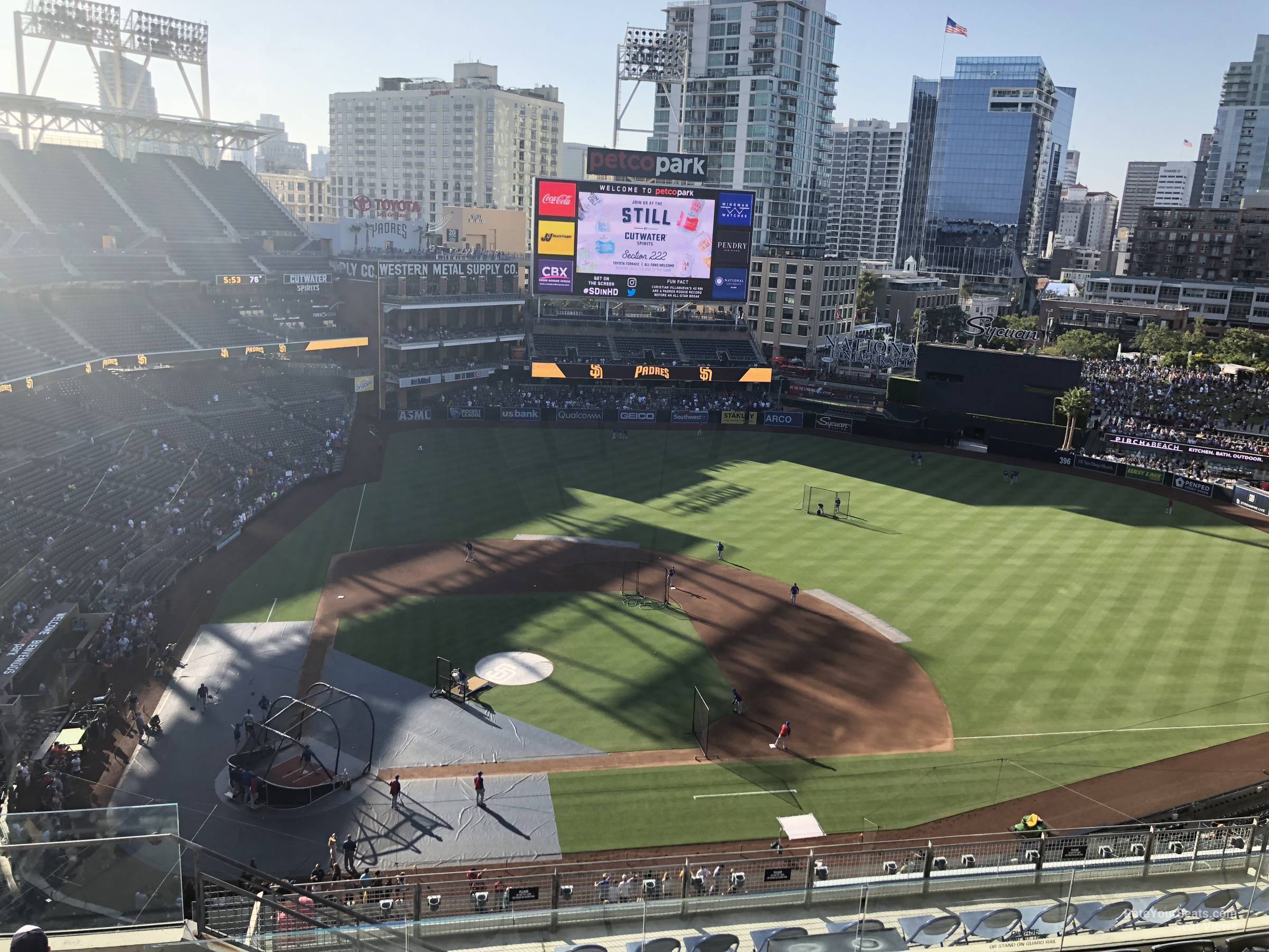 section 309, row 13 seat view  for baseball - petco park