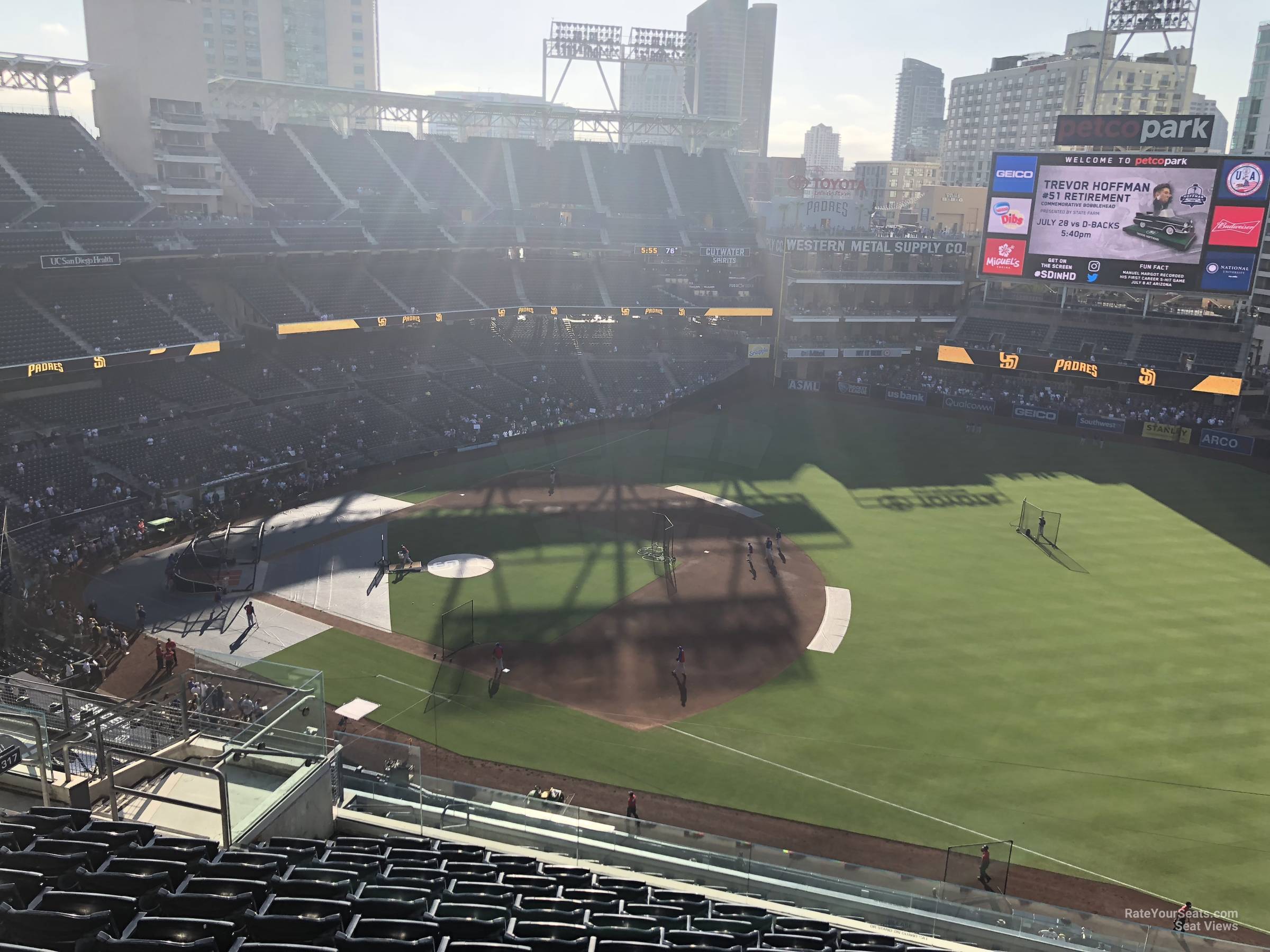 section 317, row 13 seat view  for baseball - petco park