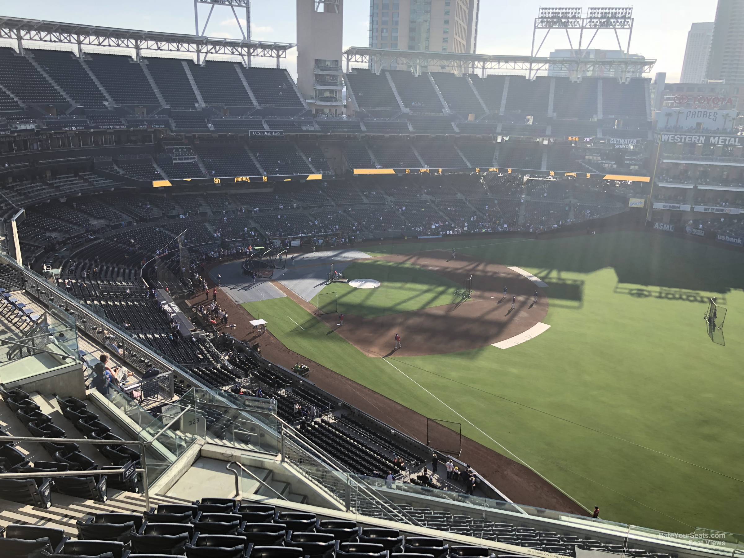 section 323, row 13 seat view  for baseball - petco park
